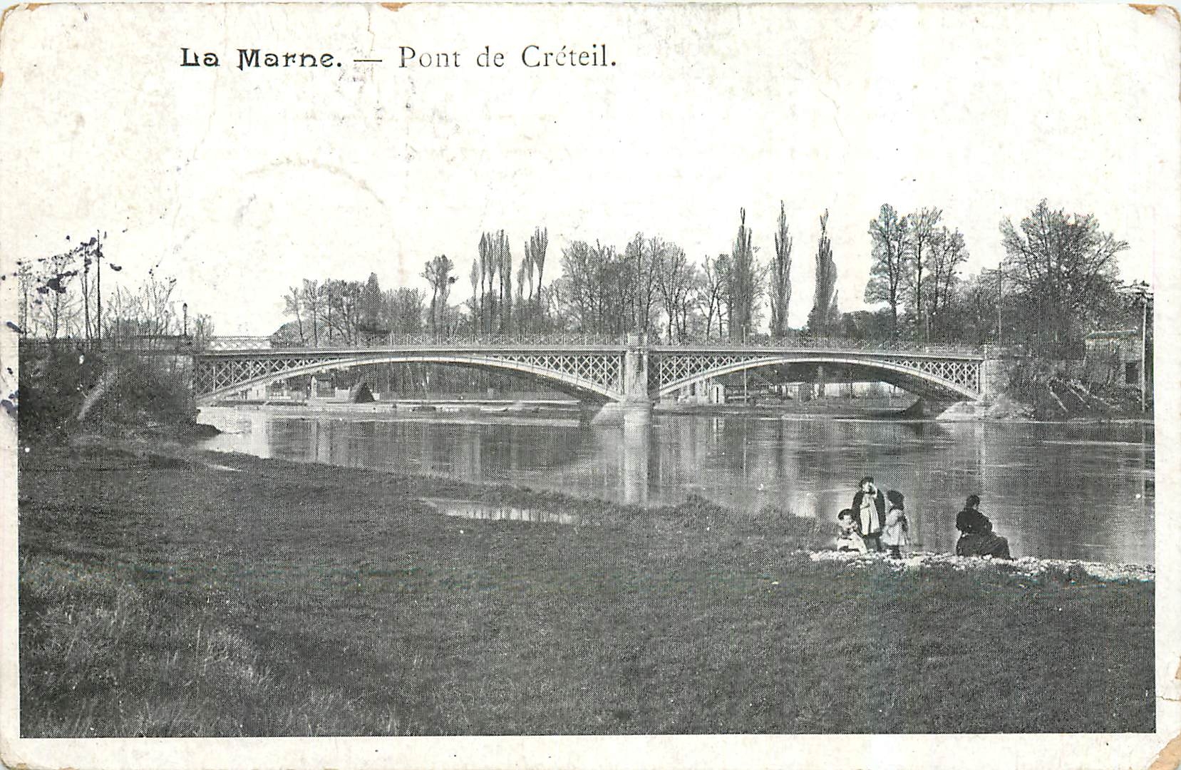 CPA La Marne Pont de Creteil 