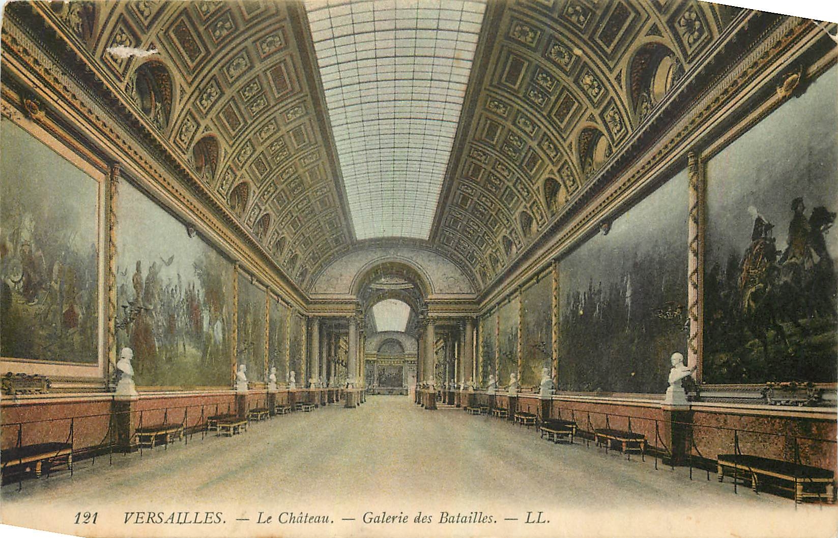 CPA Versailles Le Chateau Galerie des Batailles