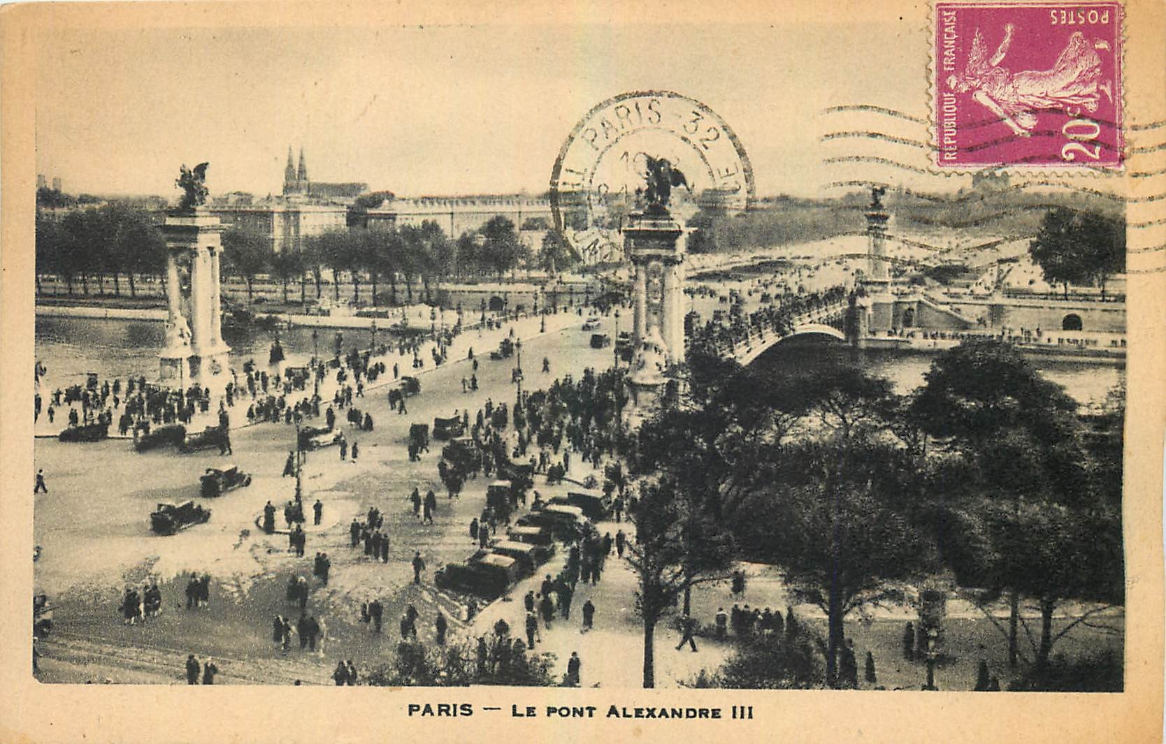 CPA Paris le Pont Alexandre III 
