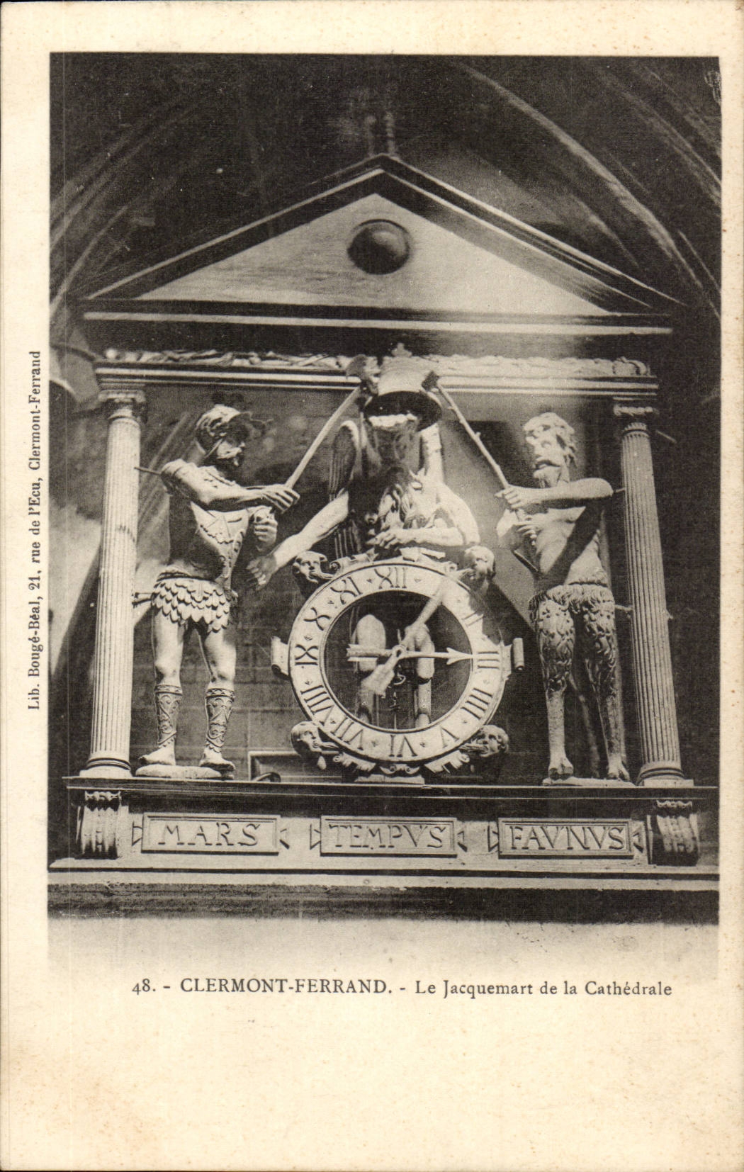 Clermont Ferrand CPA Jacquemart of the cathedral