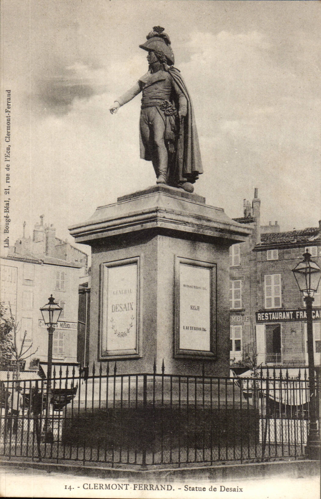 Clermont Ferrand CPA Statue of desaix