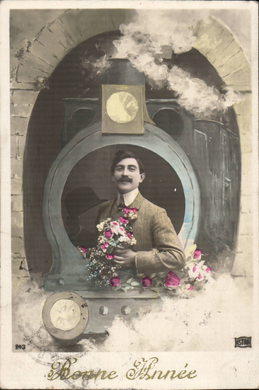 CPA Fantaisie Homme Bonne annee