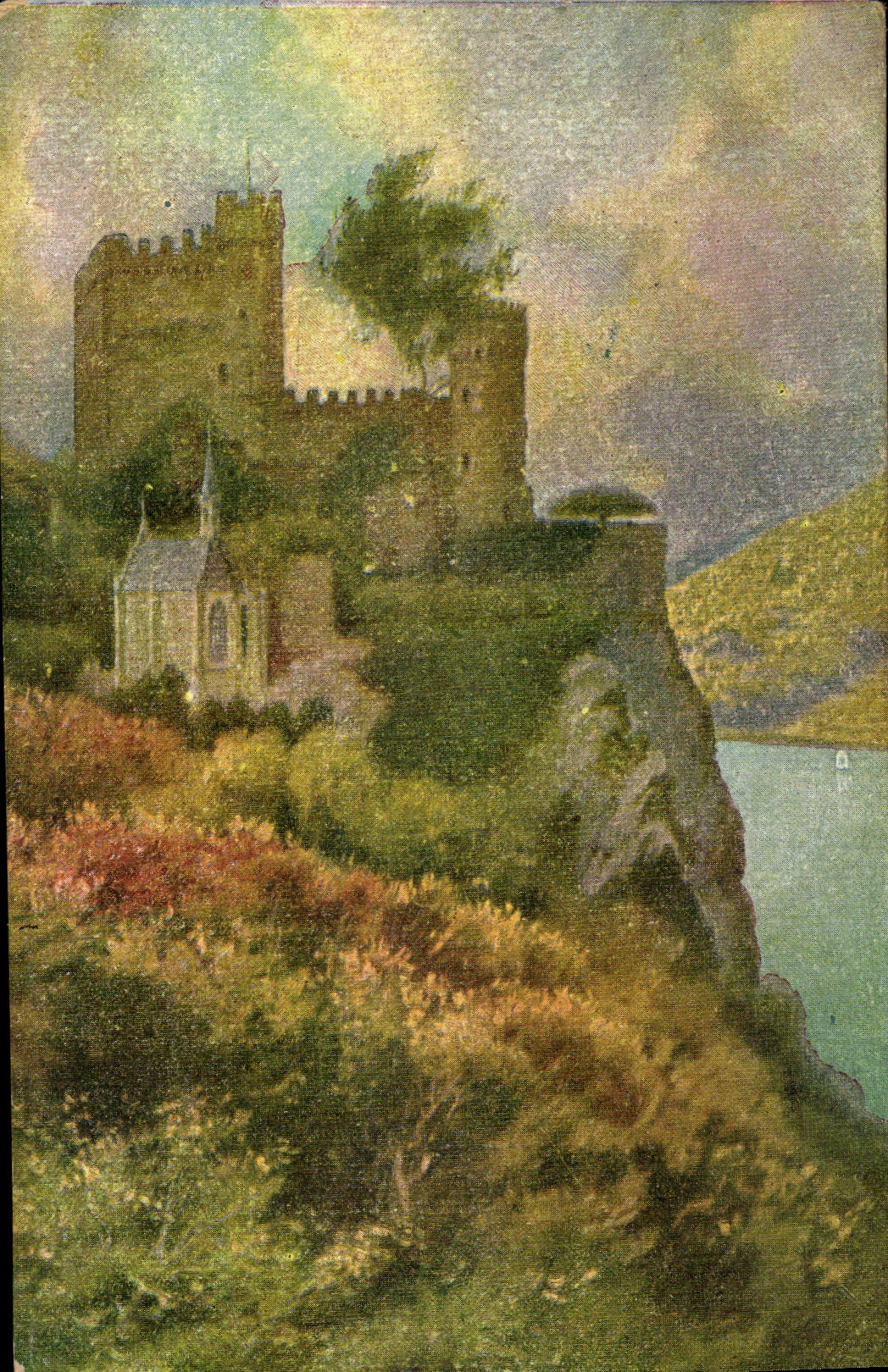 CPA Rheinstein Fantasy (on the Rhine) Manufacture avallonaise of the cookies Felix de Razout