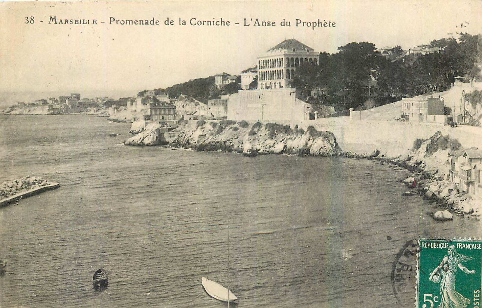 CPA Marseille Promenade de la Corniche L'Anse du Prophete 