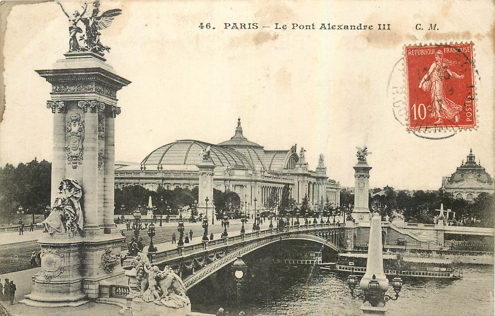 CPA Paris Le Pont Alexandre III 