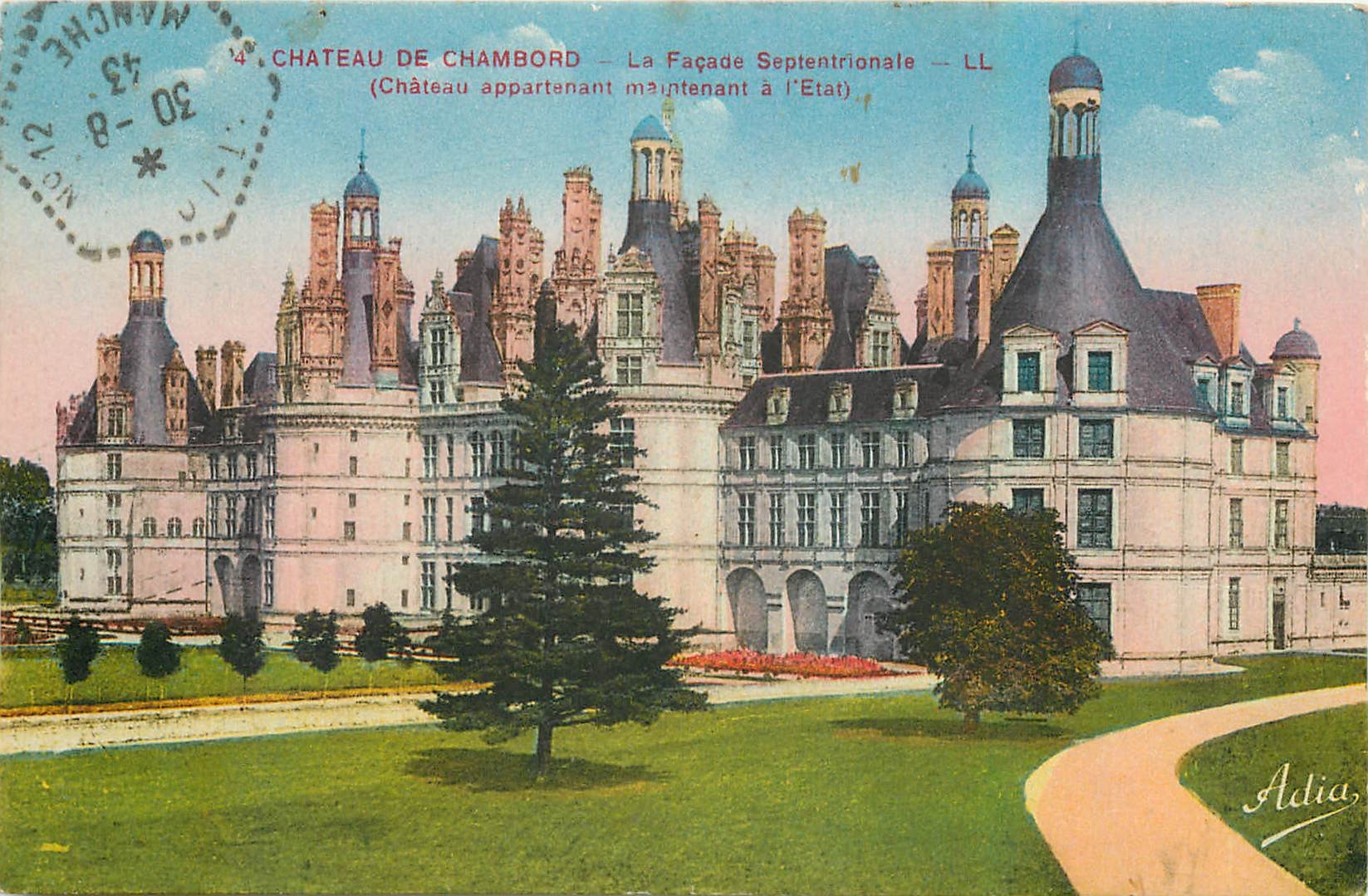 CPA Chateau de Chambord La Facade Septentrionale