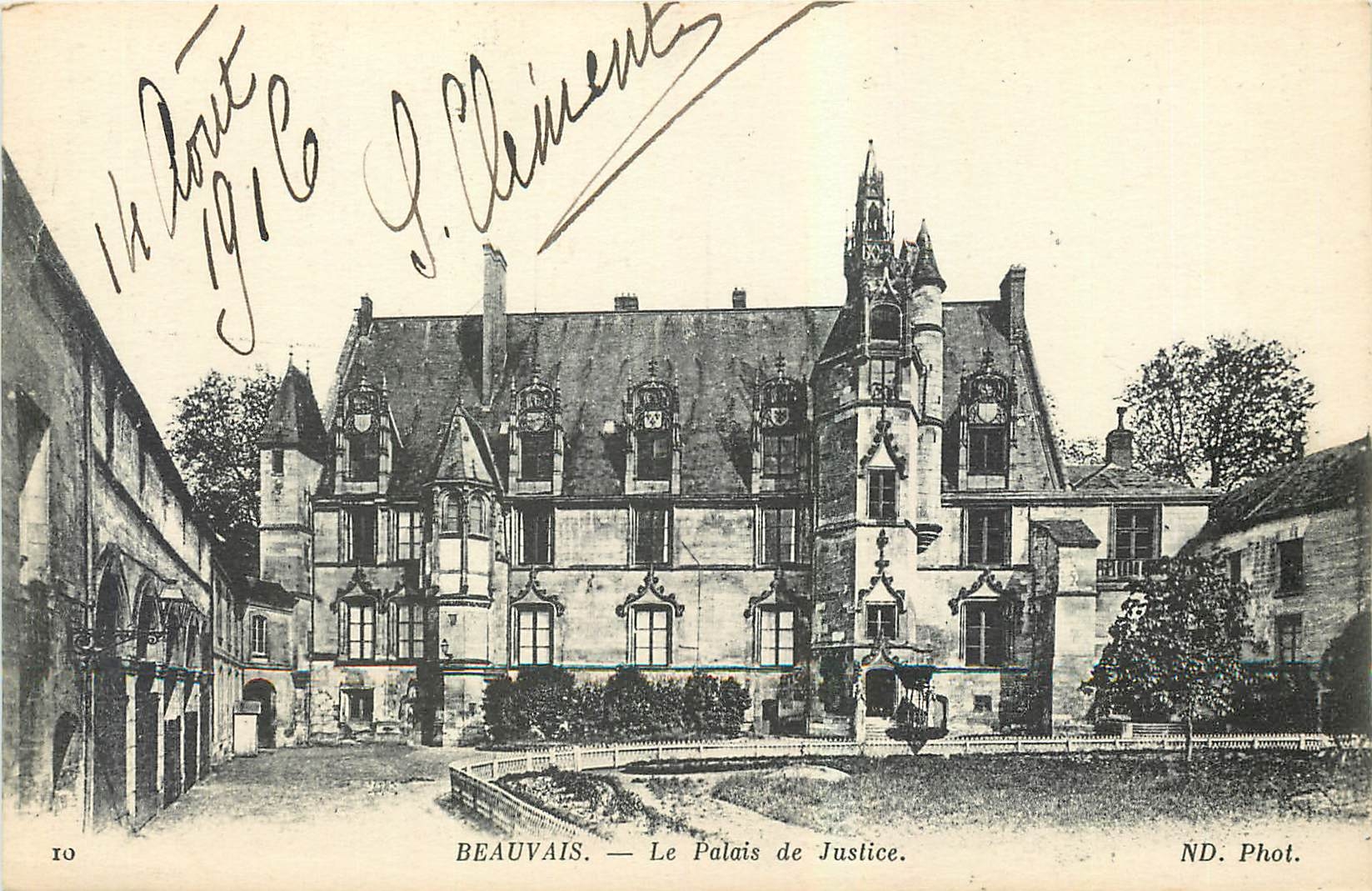 CPA Beauvais Le Palais de Justice 