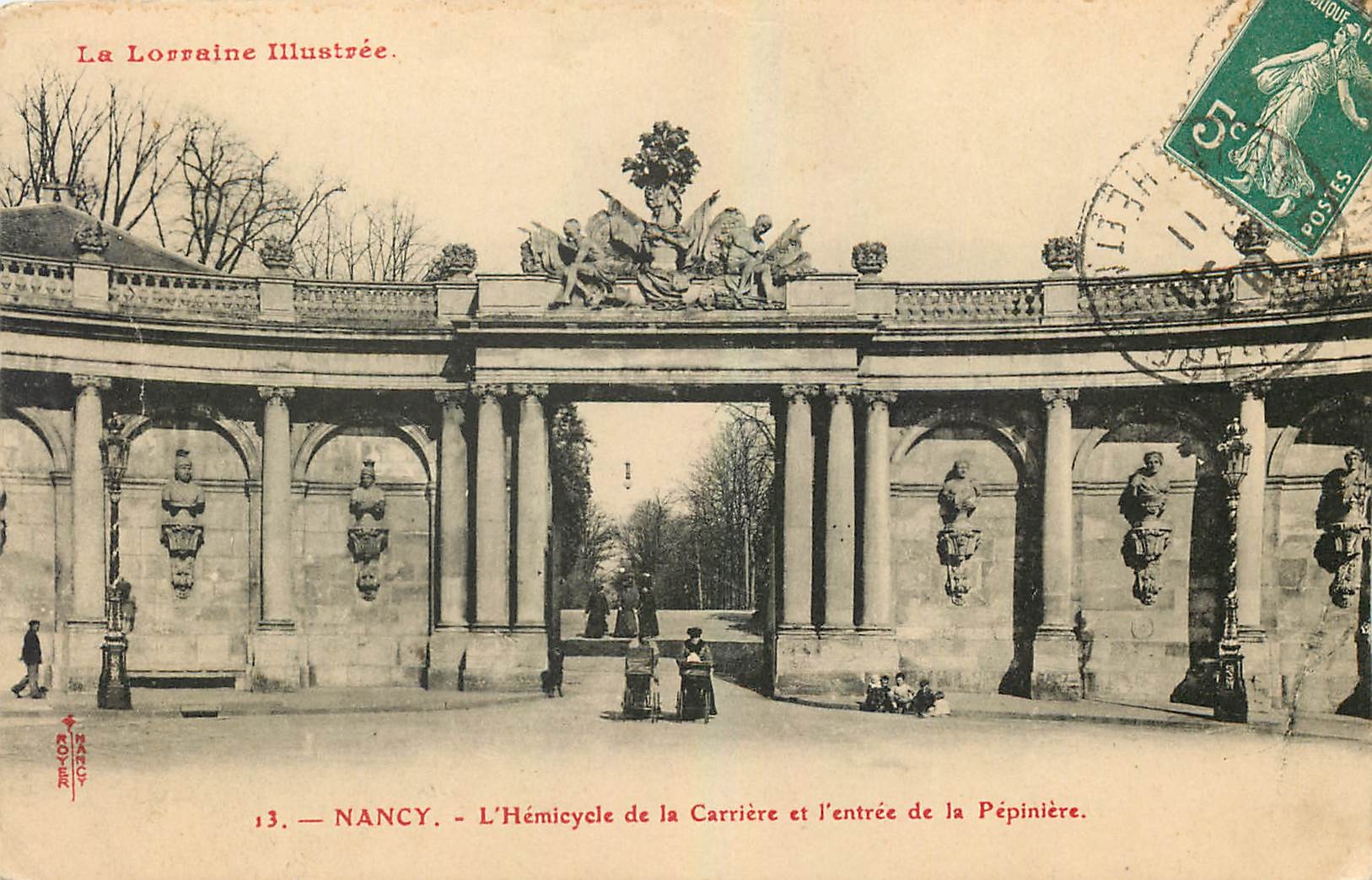 CPA La Lorraine Illustree Nancy L'Hemicycle de la Carriere de la Pepiniere 