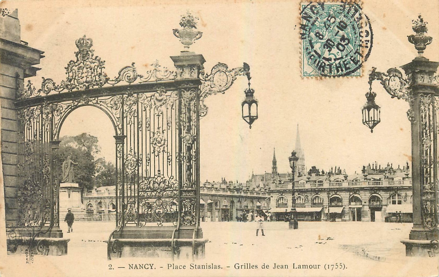 CPA Nancy Place Stanislas Grilles de Jean Lamour 
