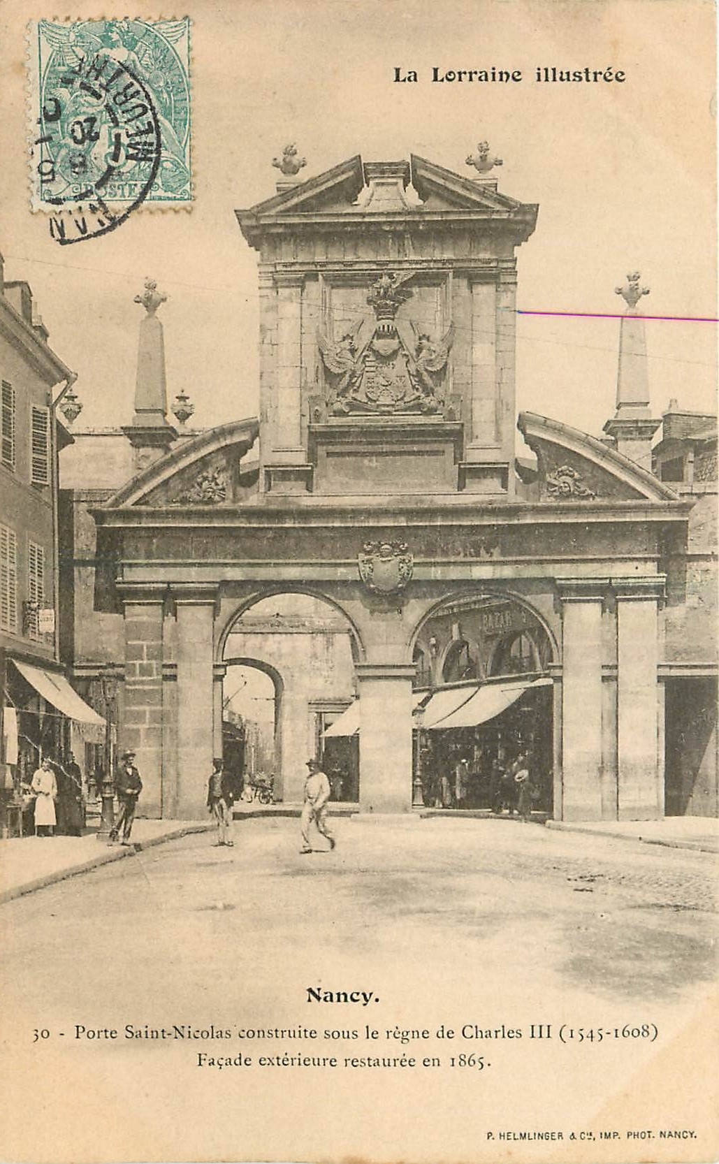 CPA La Lorraine Illustree Porte Saint Nicolas Nancy