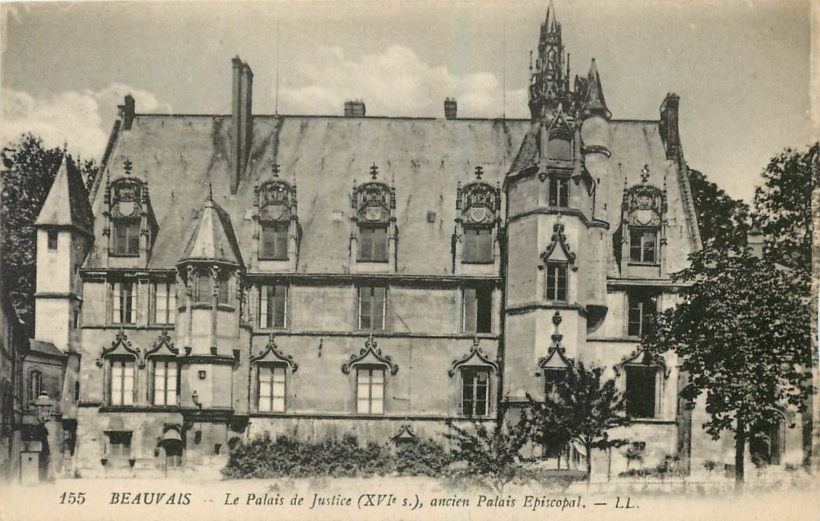 CPA Beauvais Le Palais de Justice ancien Palais Episcopal 