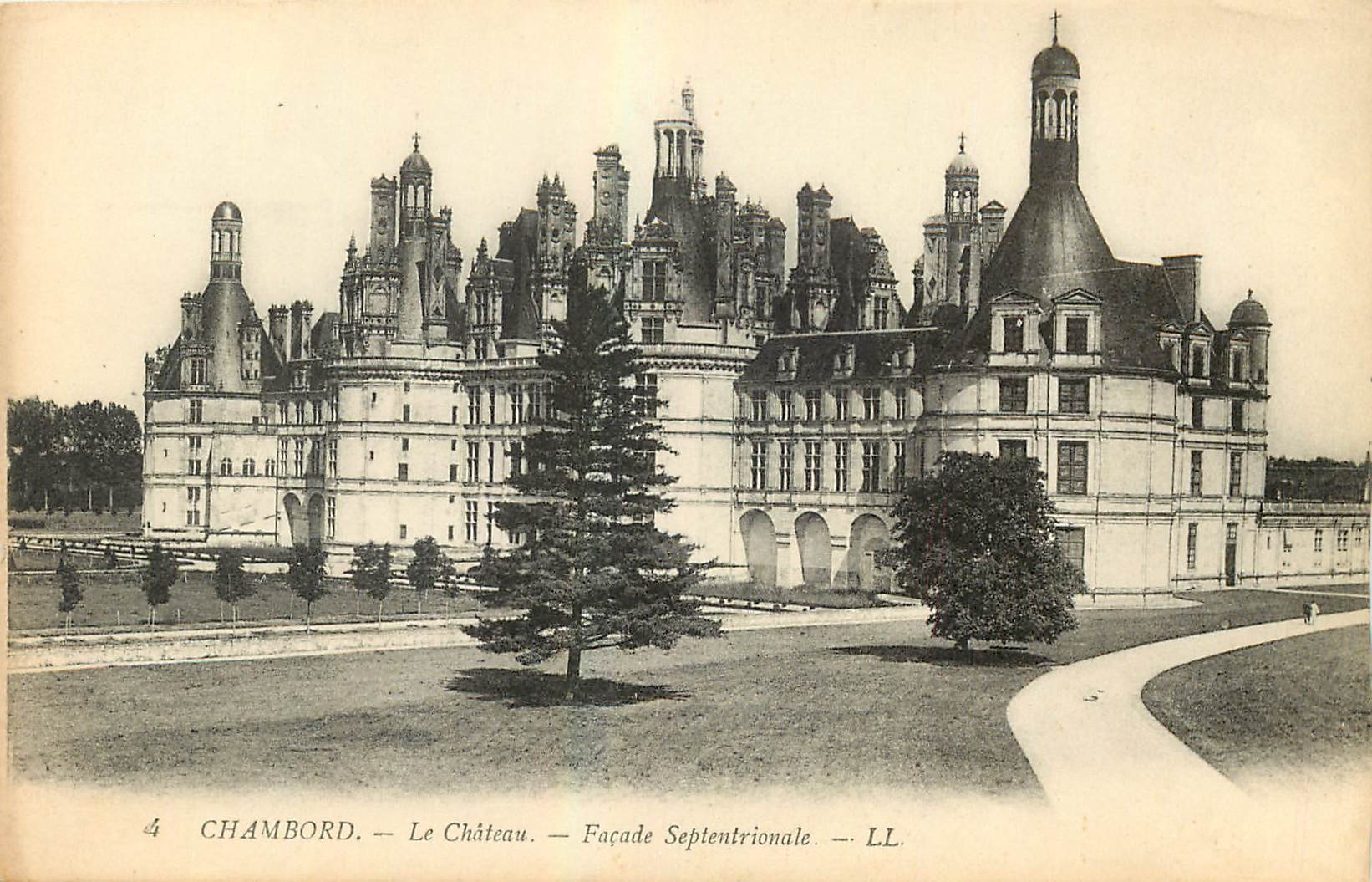 CPA Chambord Le Chateau Facade Septentrionale 