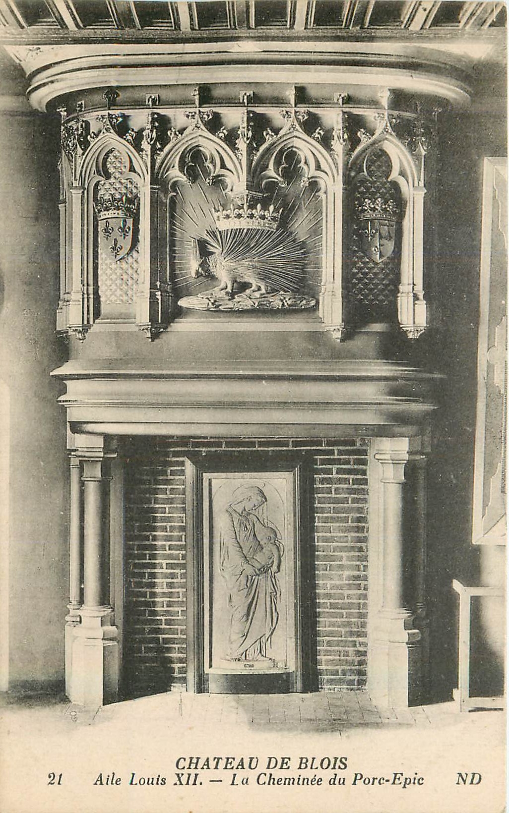 CPA Chateau de Blois Aile Louis XII La Cheminee du Porc Epic