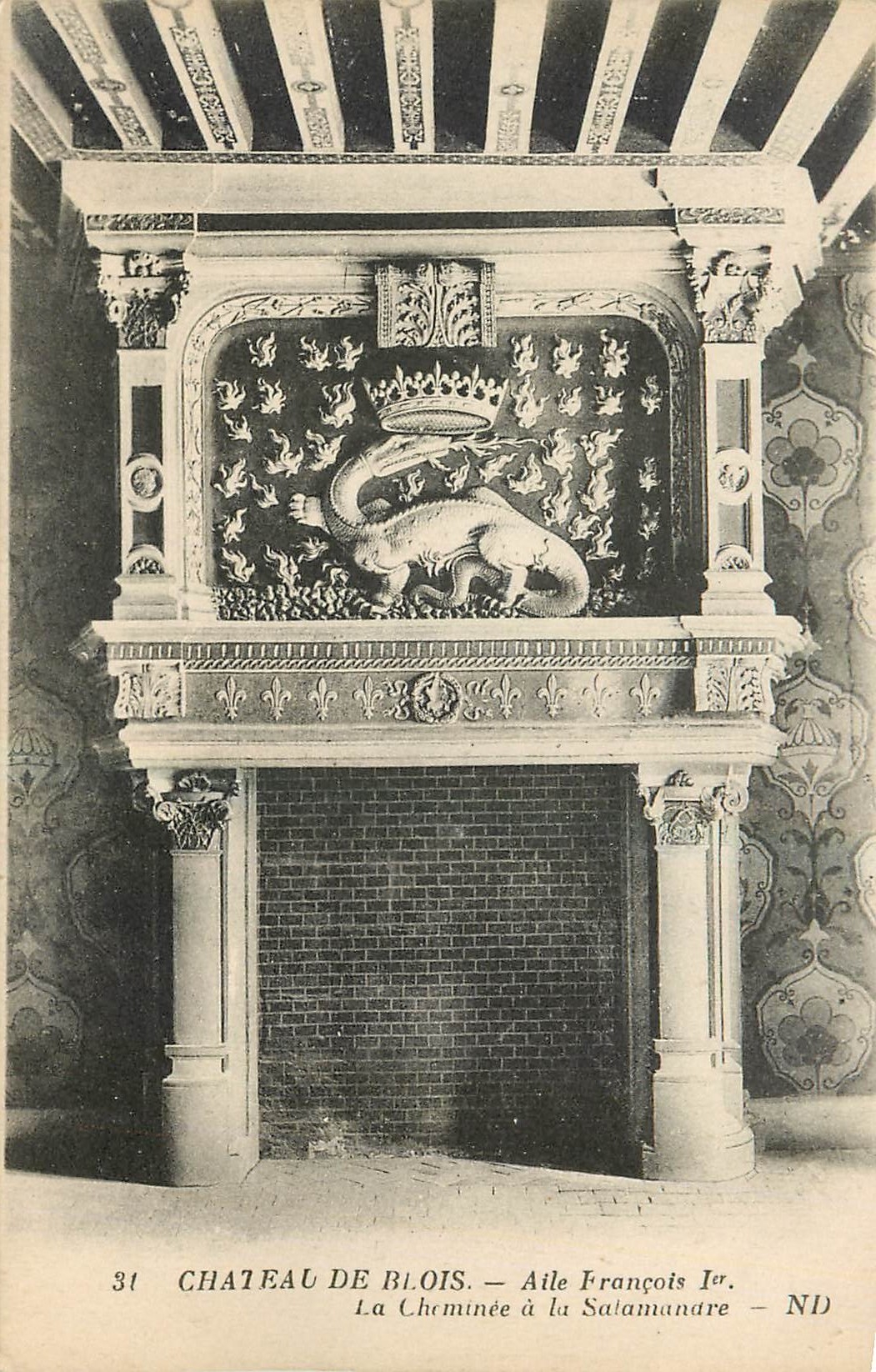 CPA Chateau de Blois Aile Francois la Cheminee a la Salamandre 