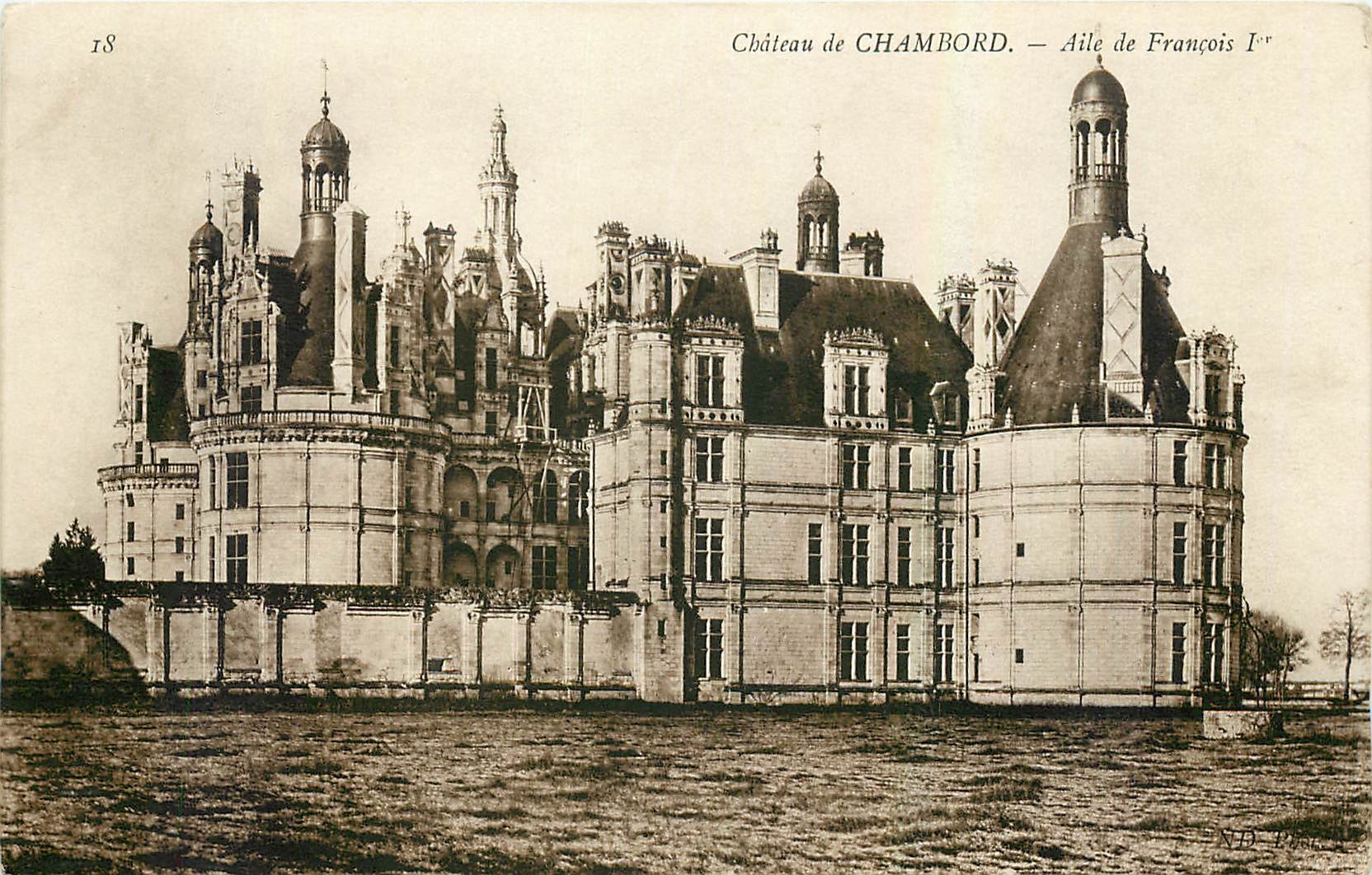 CPA Chateau de Chambord Aile de Francois Ier 