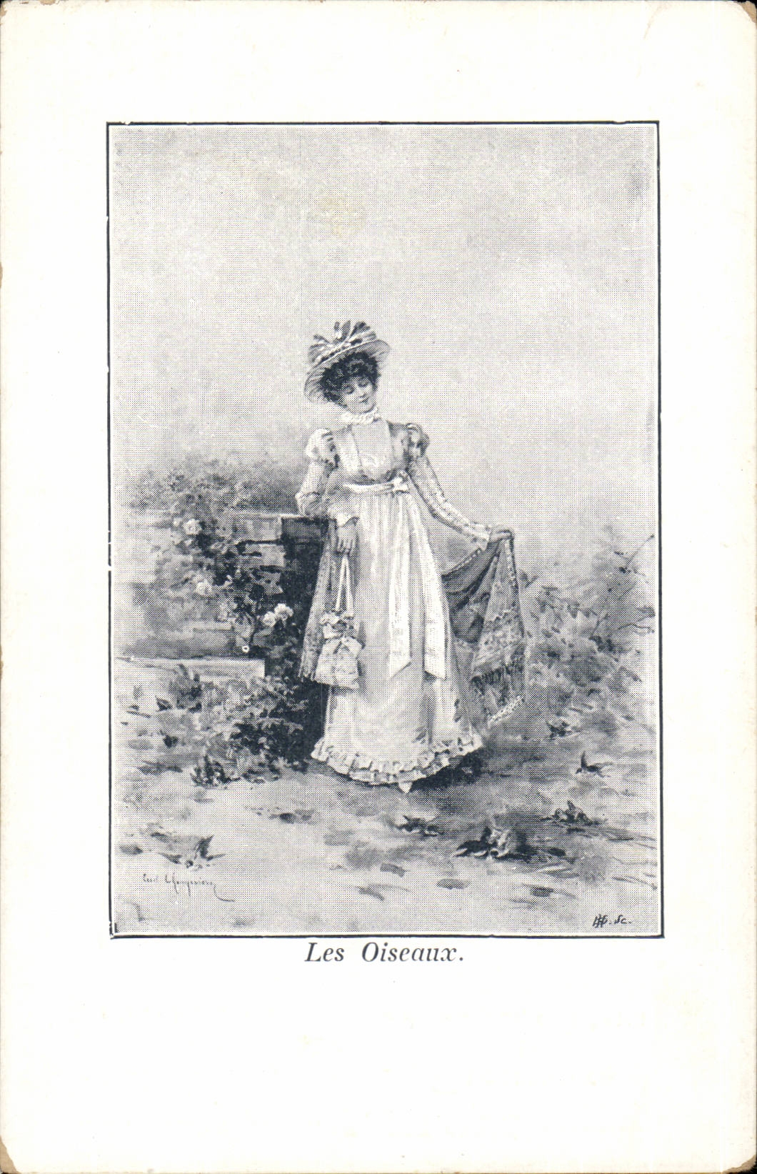 CPA Fantasy Woman birds