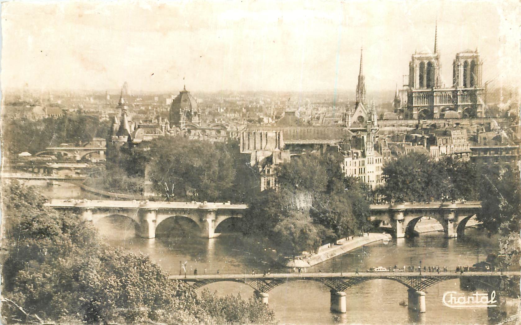 CPA Paris La Pointe de la Cite et les Ponts 