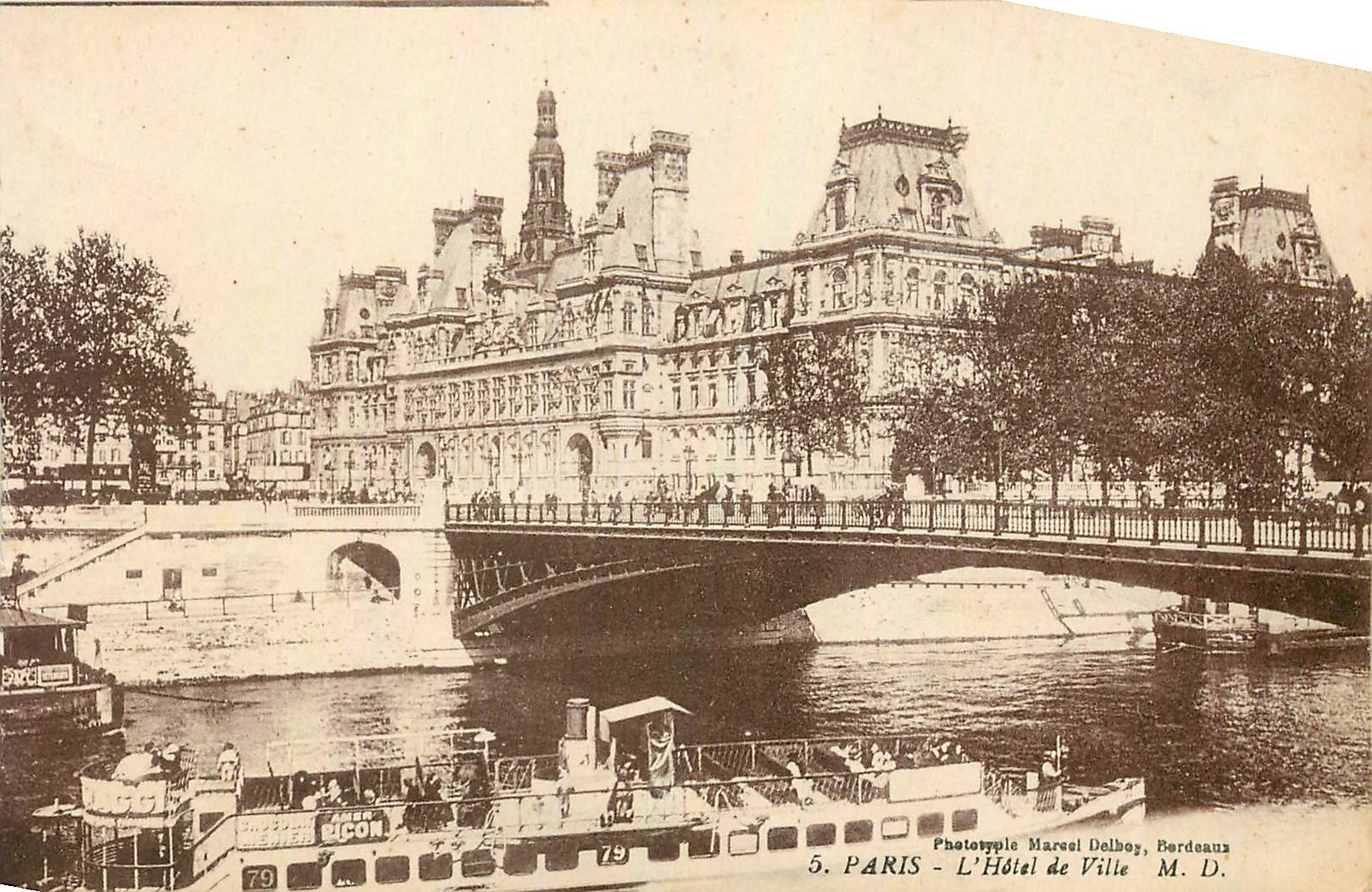 CPA Paris l'Hotel de Ville 