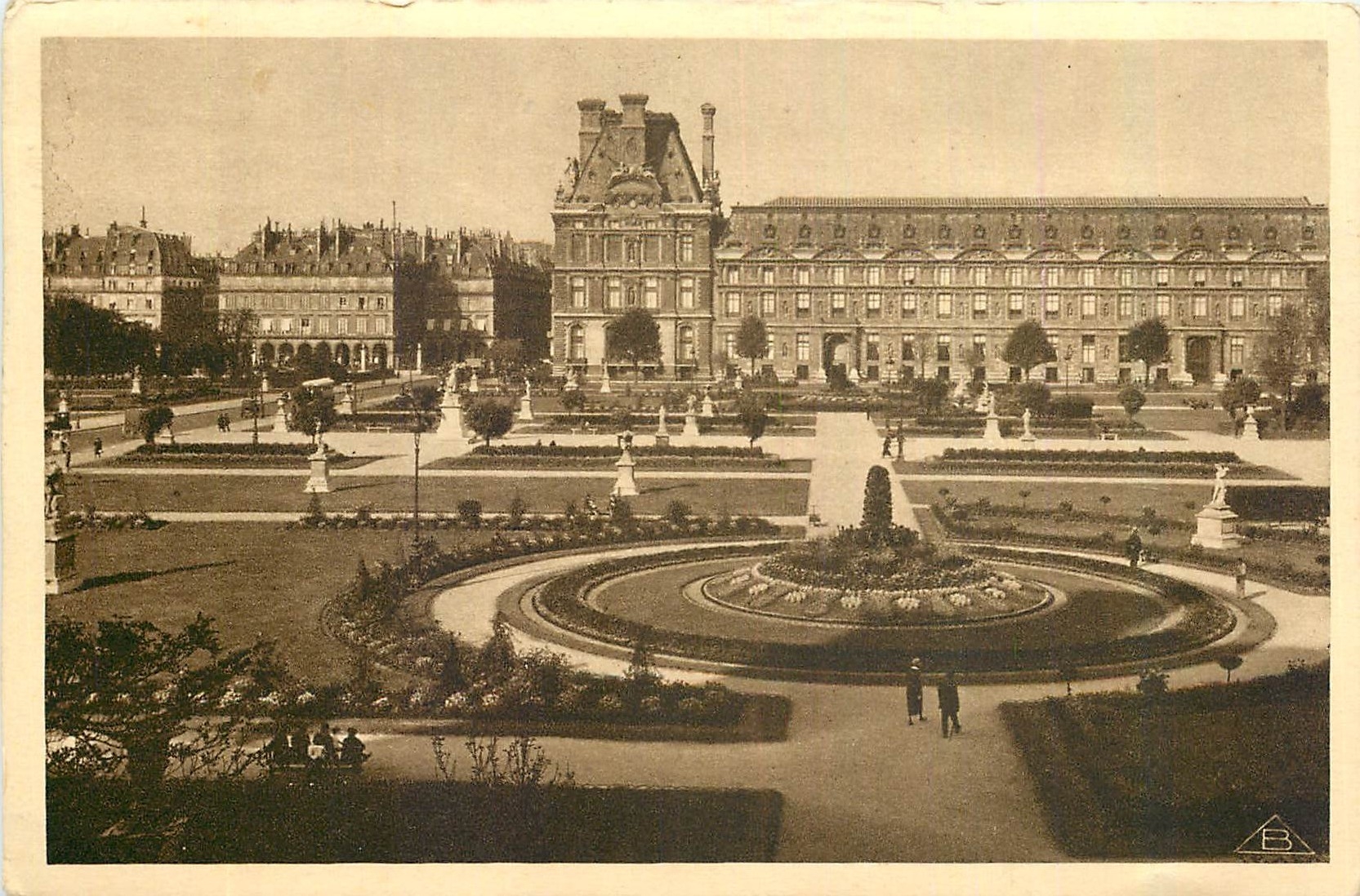 CPA Vues de Paris Louvre Jardins 