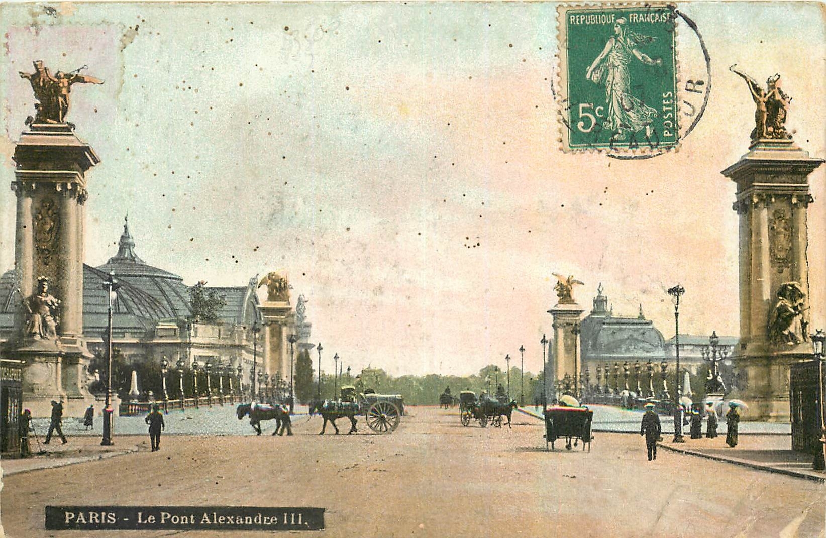 CPA Paris Le Pont Alexandre III 
