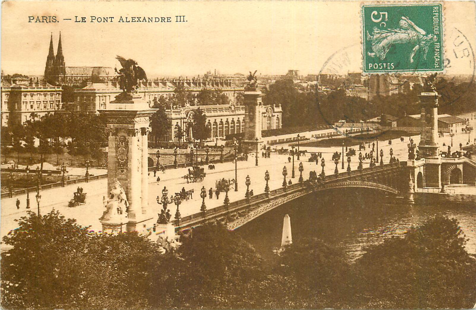 CPA Paris Le Pont Alexandre III 