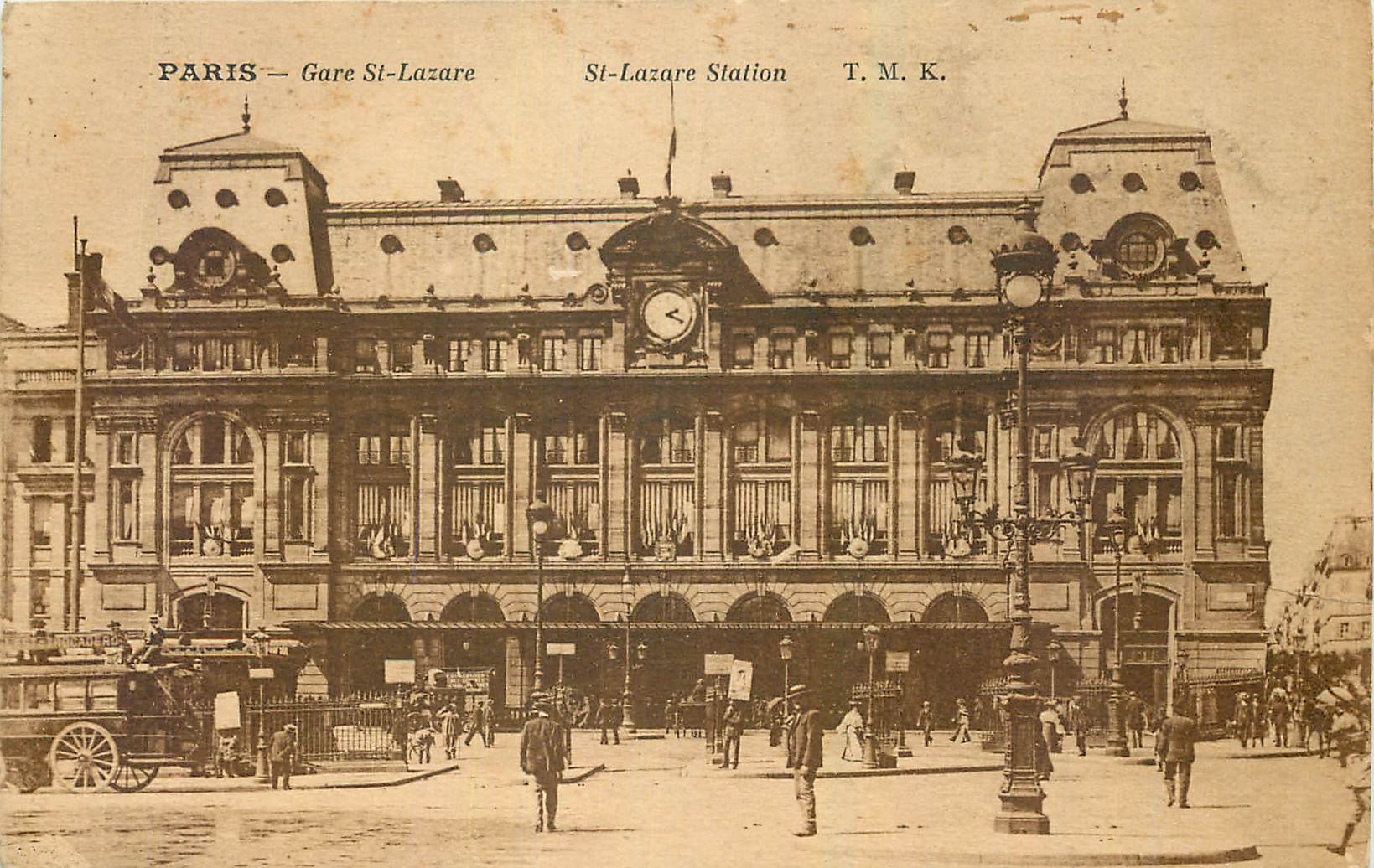 CPA Paris Gare St Lazare 