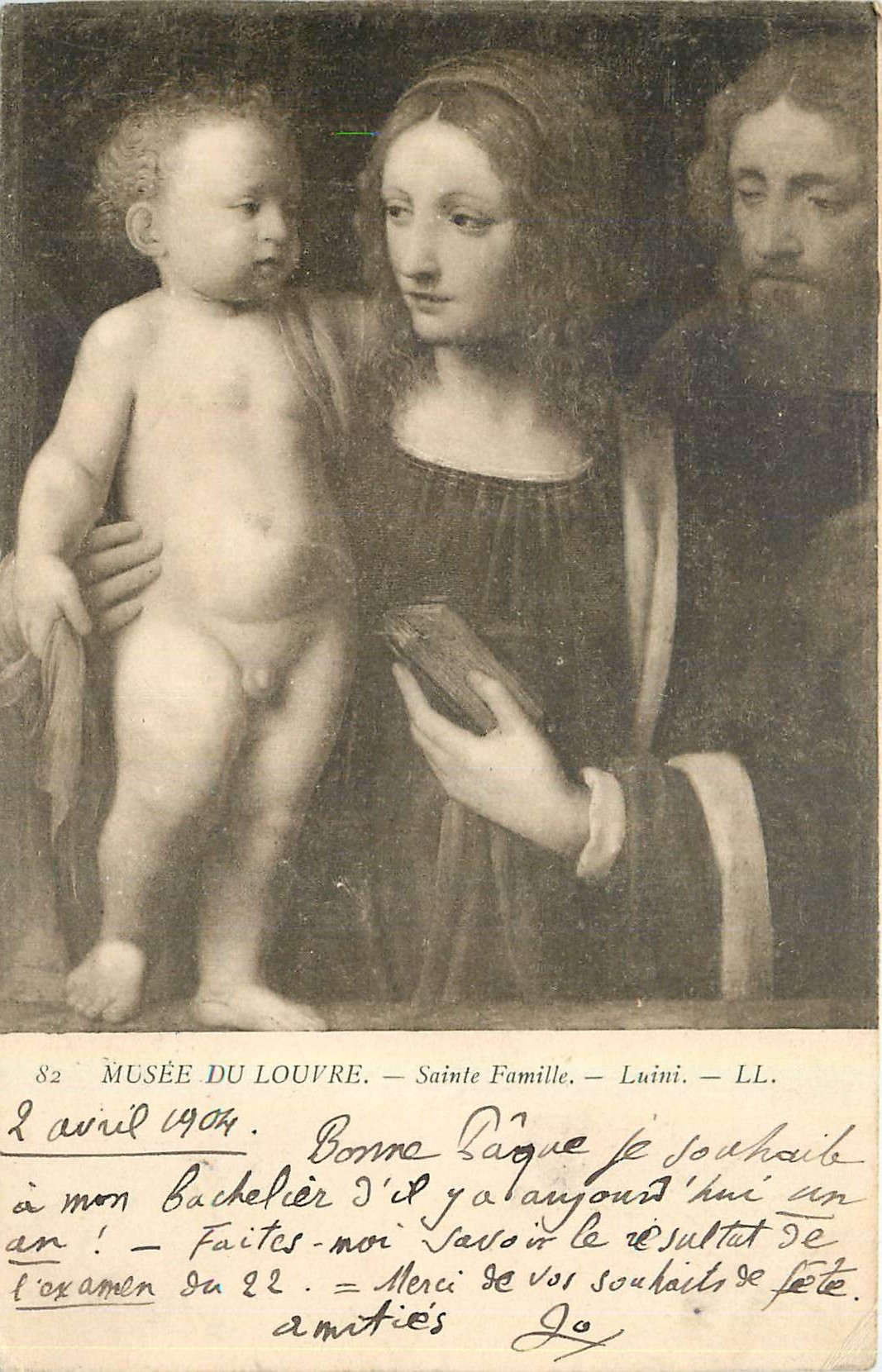 CPA Musee du Louvre Sainte Famille