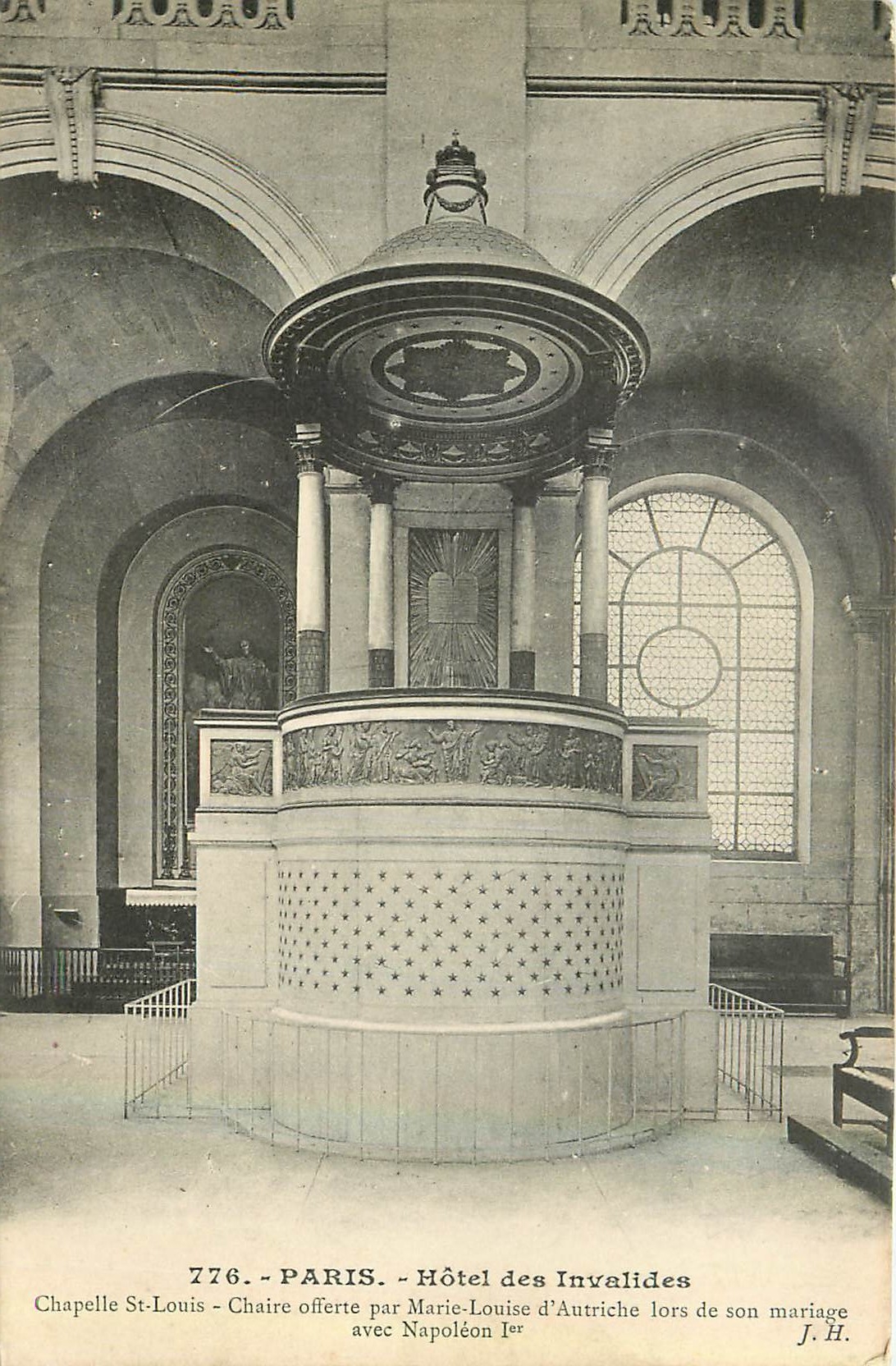 CPA Paris Hotel des Invalides Chapelle St louis Chaire offerte par Marie Louise d'Autriche lors de s