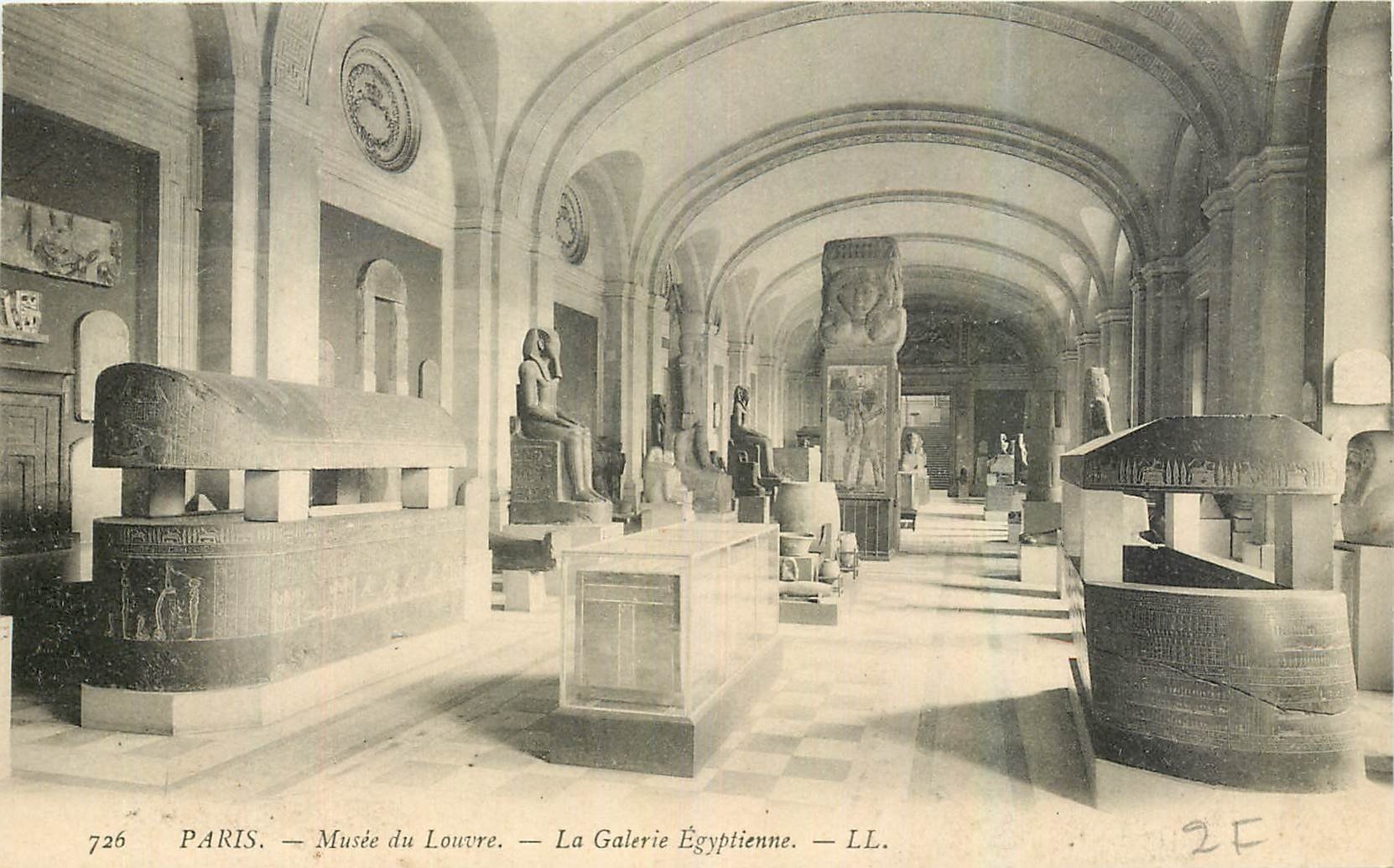 CPA Paris Musee du Louvre La Galerie Egyptienne Egypte