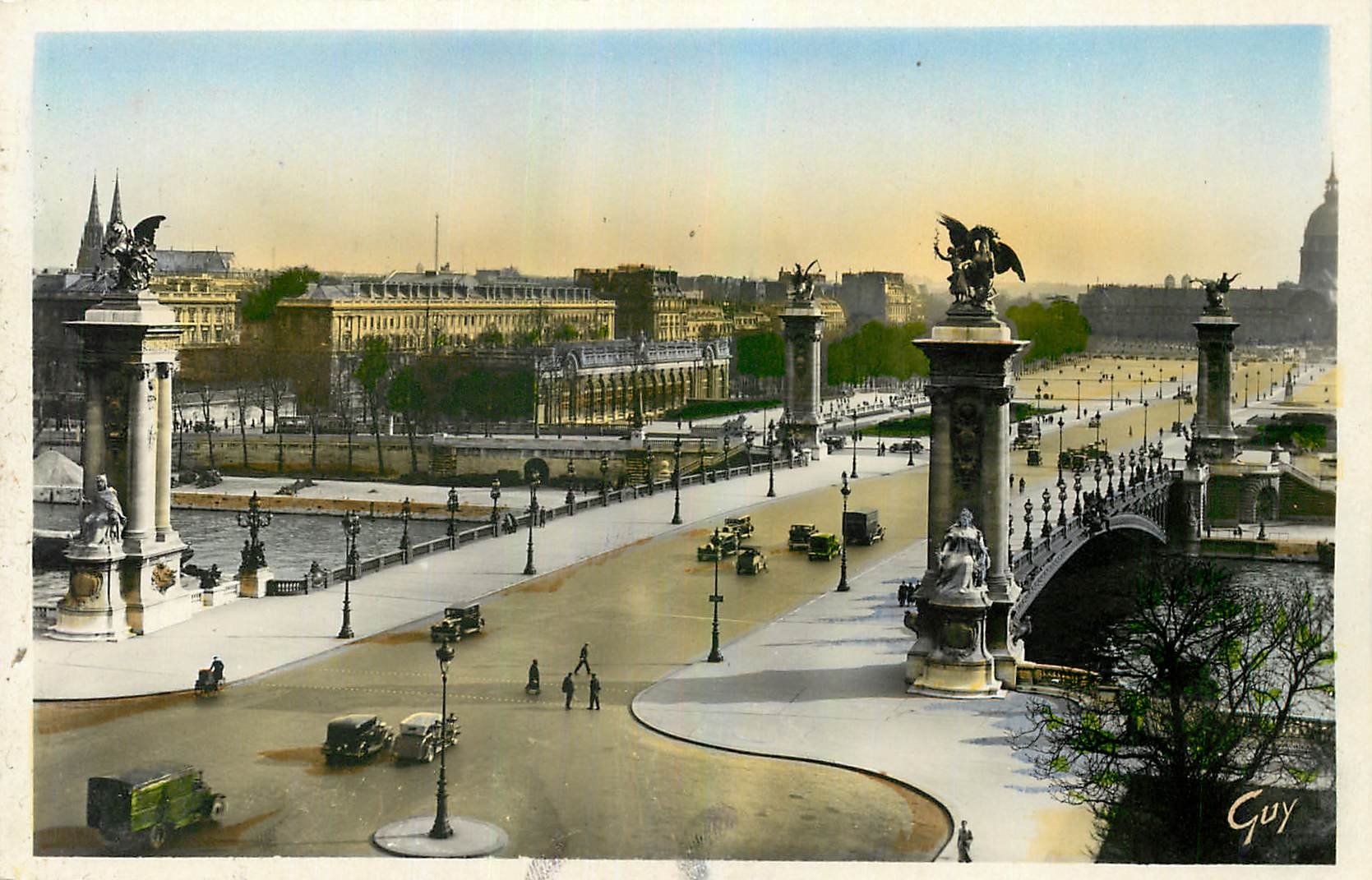 CPA Paris et ses Merveilles Perspective sur le Pont Alexandre