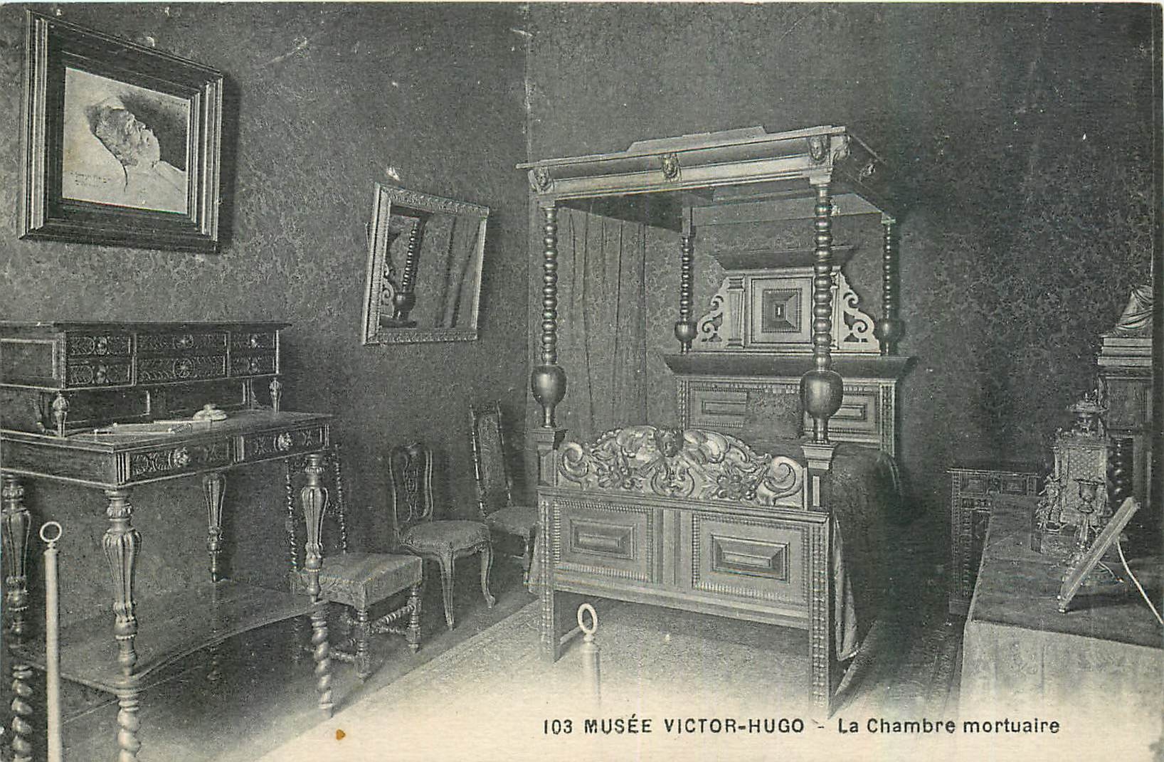 CPA Musee Victor Hugo La Chambre mortuaire 