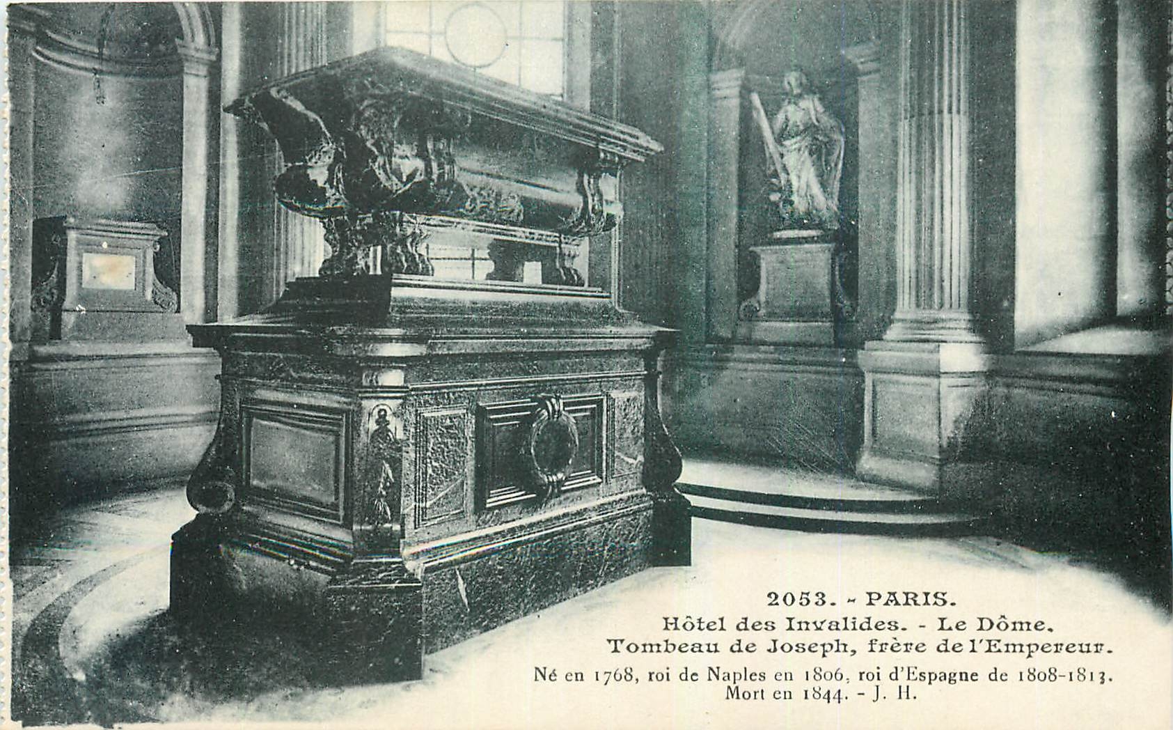 CPA Paris Hotel des Invalides Le Dome Tombeau des Joseph Frere de l'Empereur