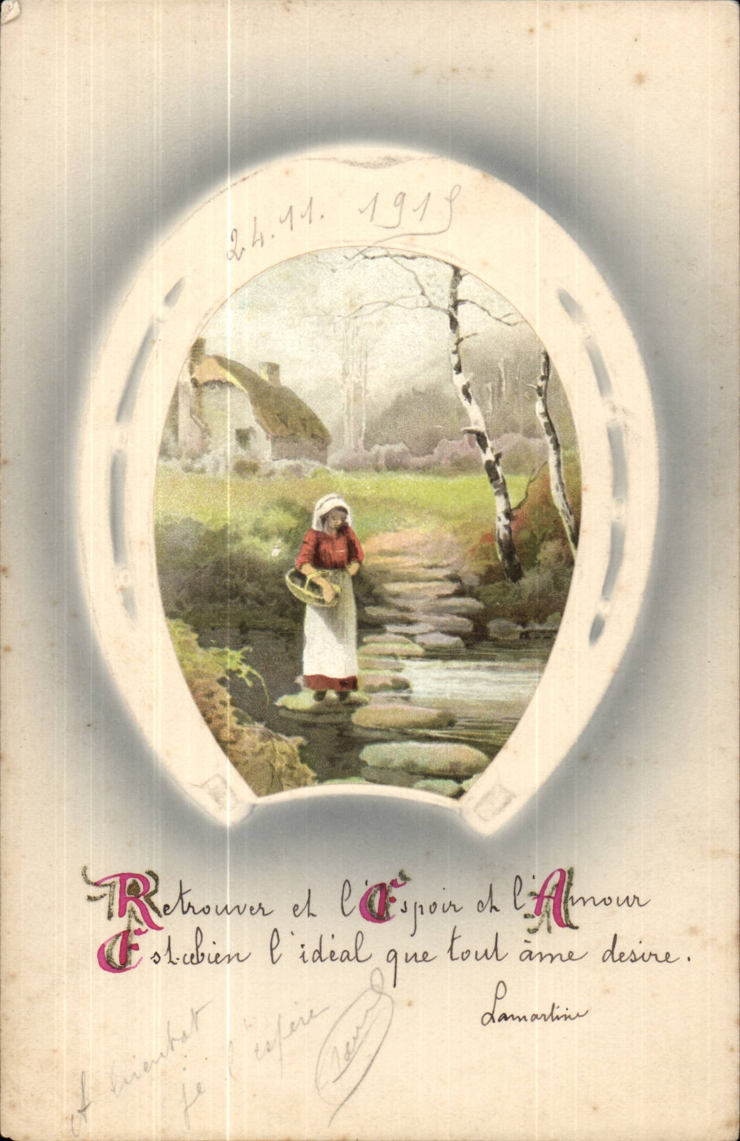 CPA Fantasy Woman and horseshoe