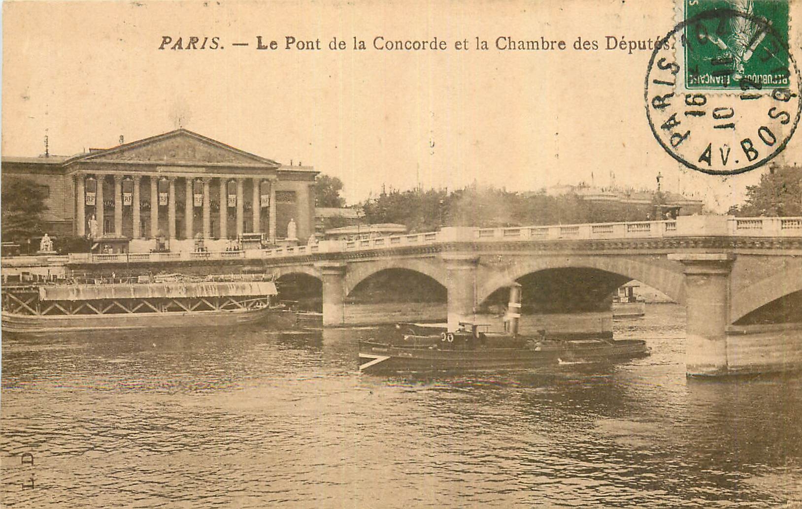 CPA Paris Le Pont de la Concorde 