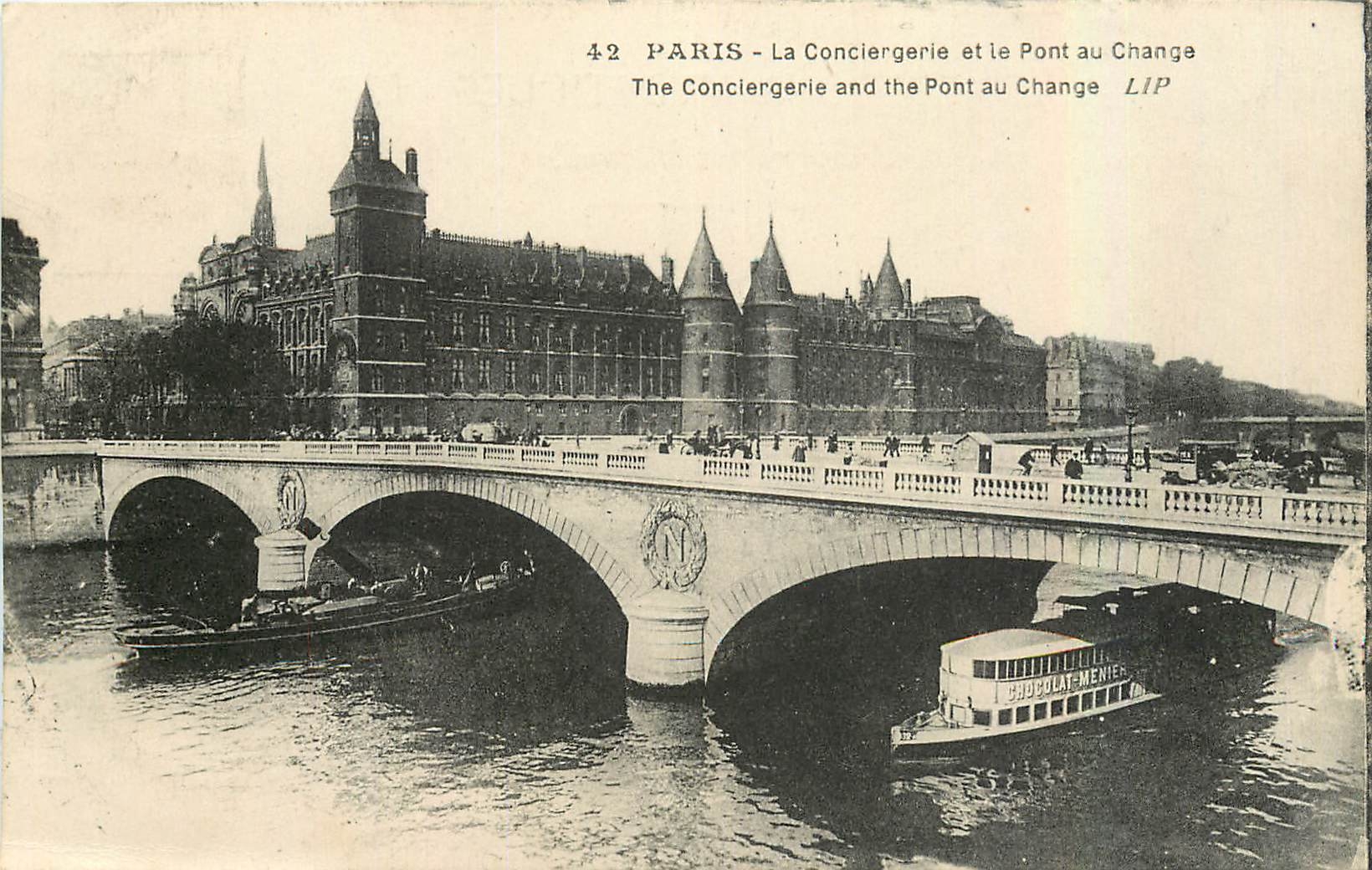 CPA Paris La Conciergerie et le Pont au Change