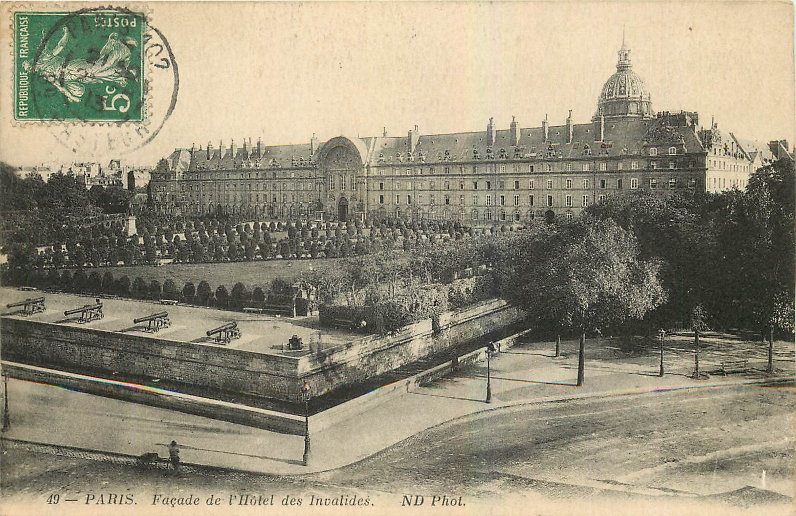 CPA Paris Facade de l'Hotel des Invalides