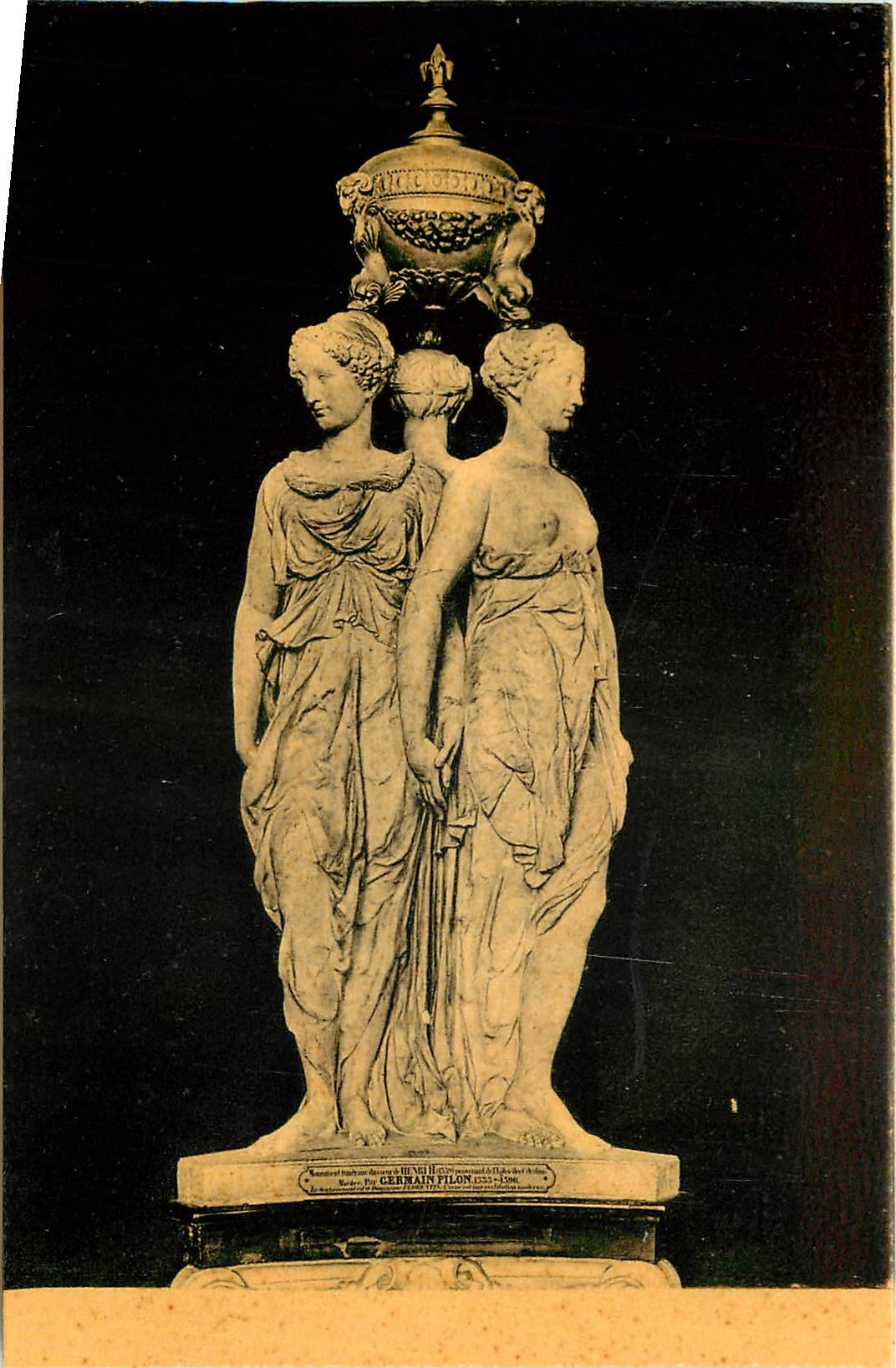 CPA Pilon Germain Les Trois Graces Paris Musee du Louvre