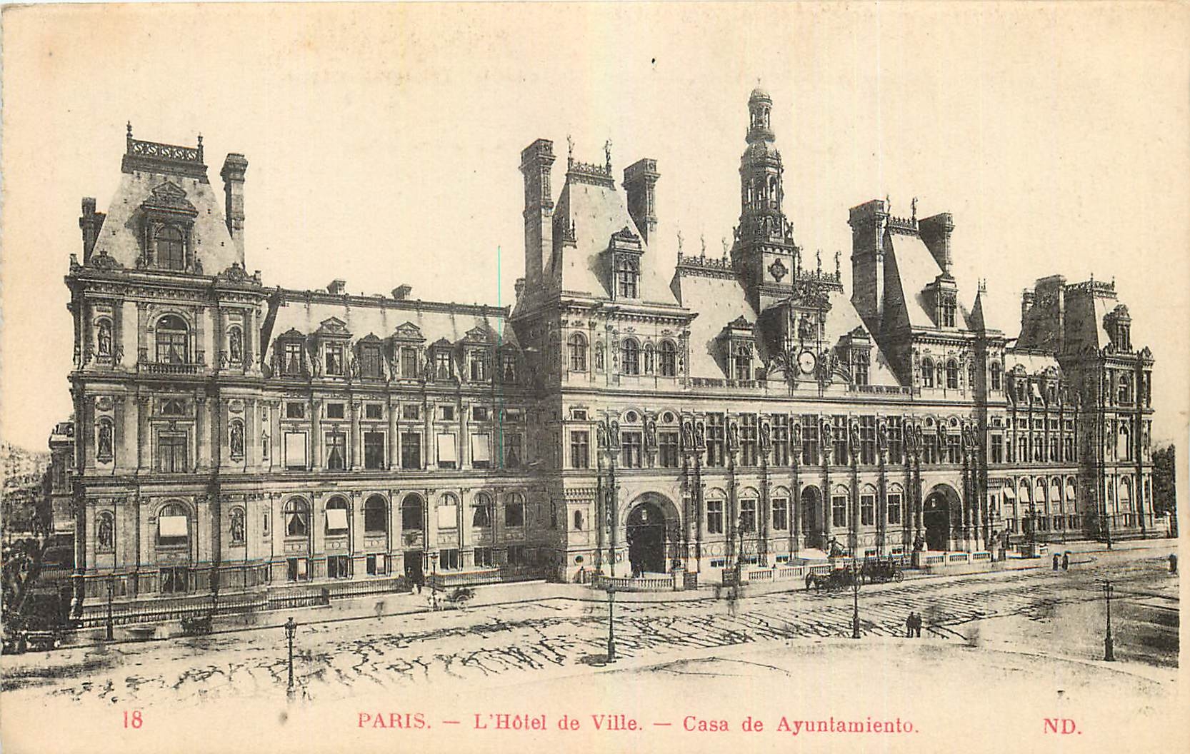 CPA Paris L'Hotel de Ville