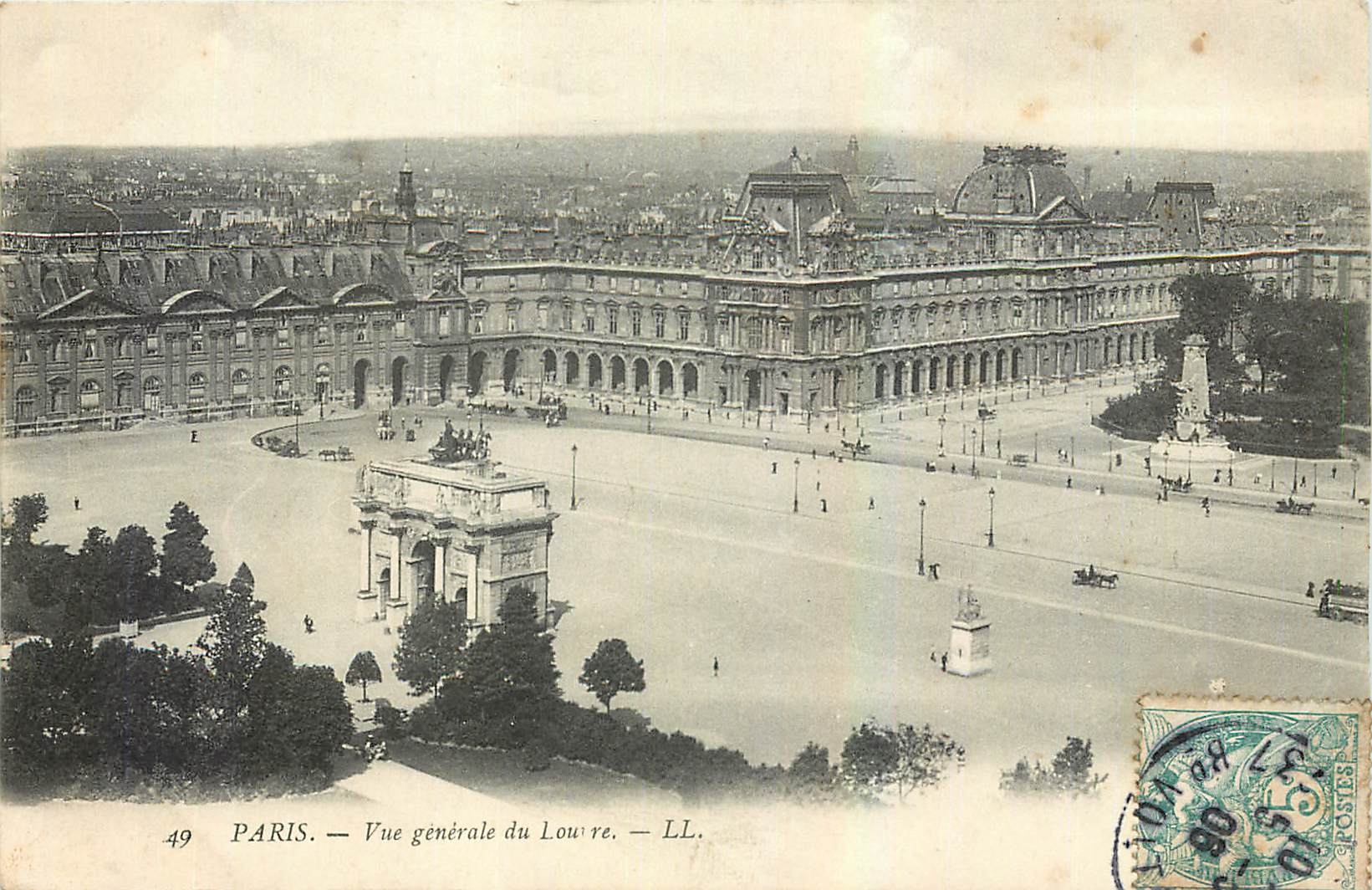 CPA Paris Vue generale du Louvre 