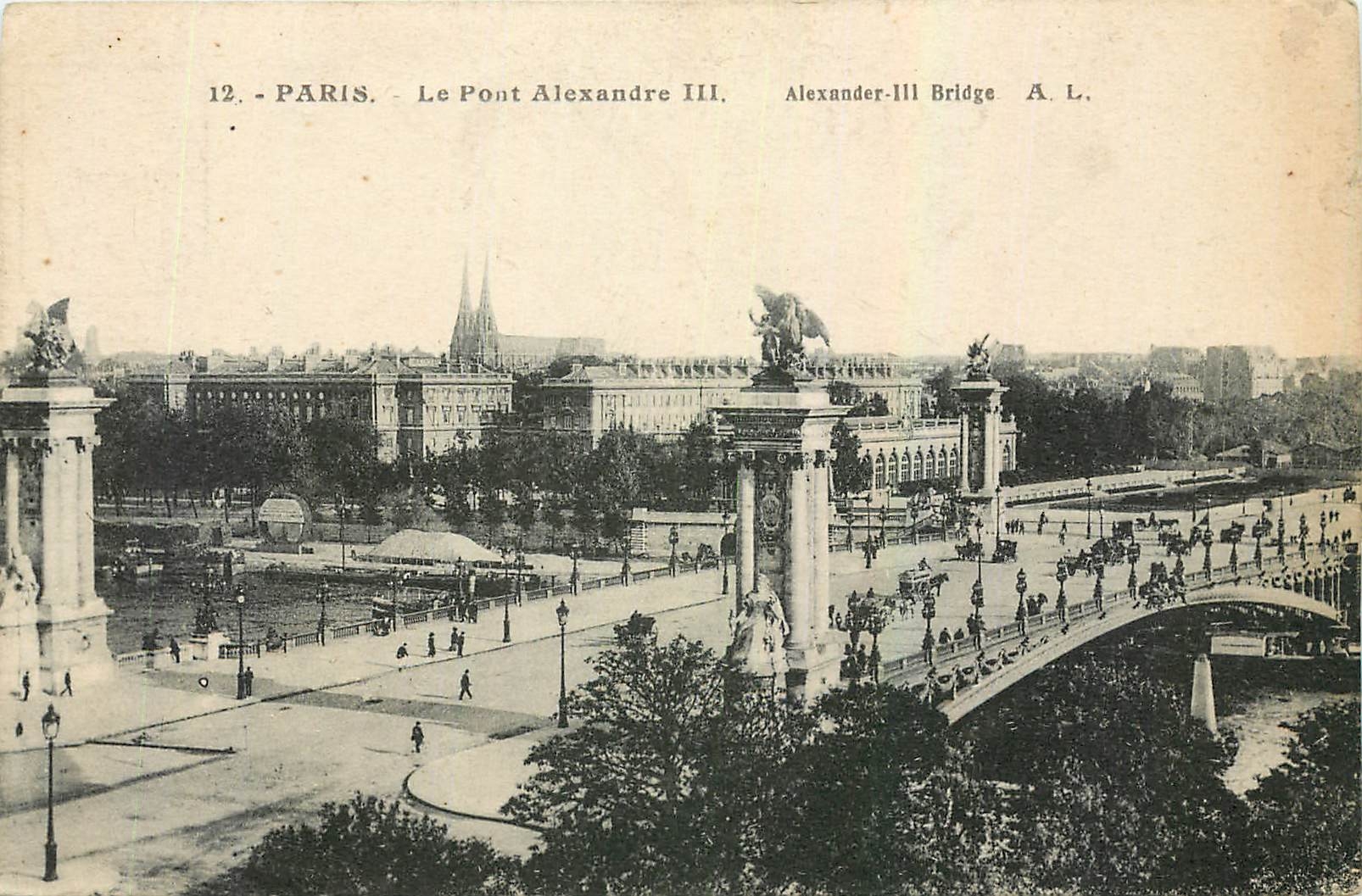 CPA Paris Le Pont Alexandre III 
