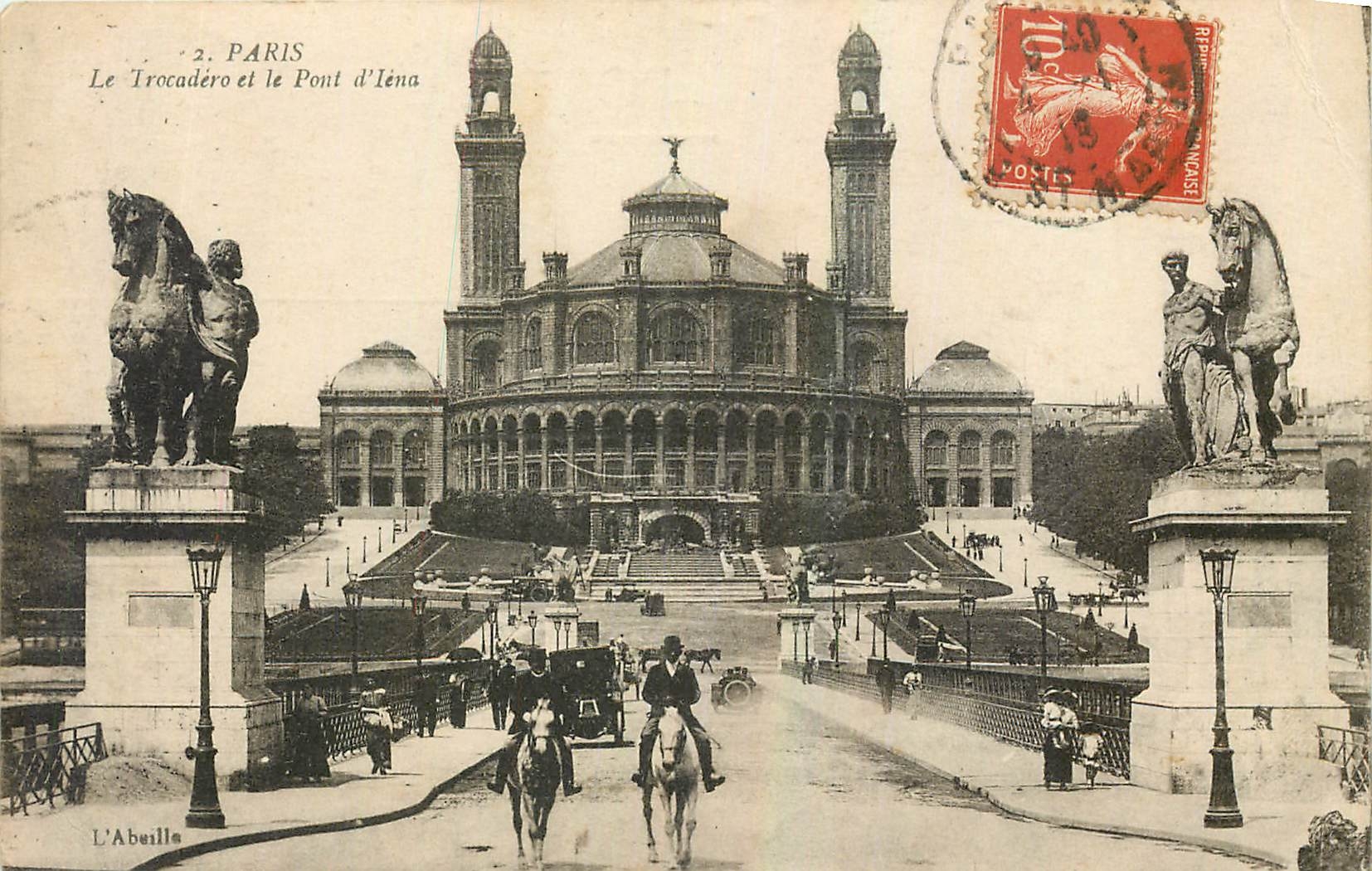 CPA Paris Le Trocadero et le Pont d'Iena 