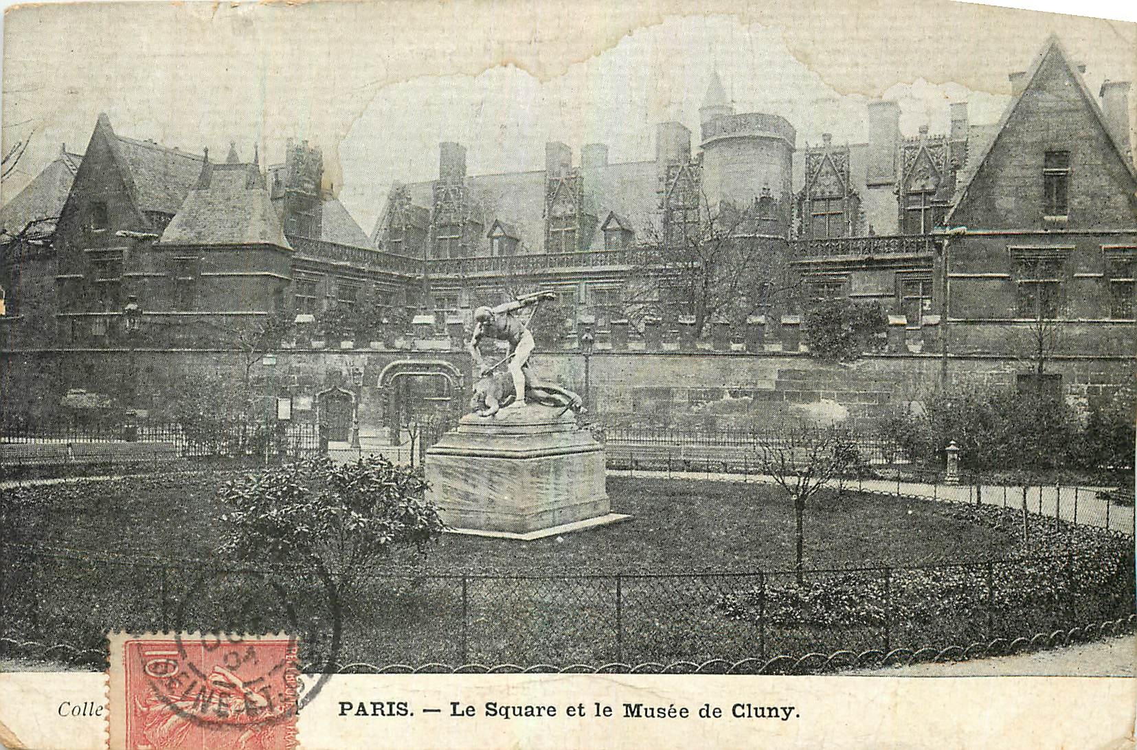 CPA Paris Le Square et le Musee de Cluny