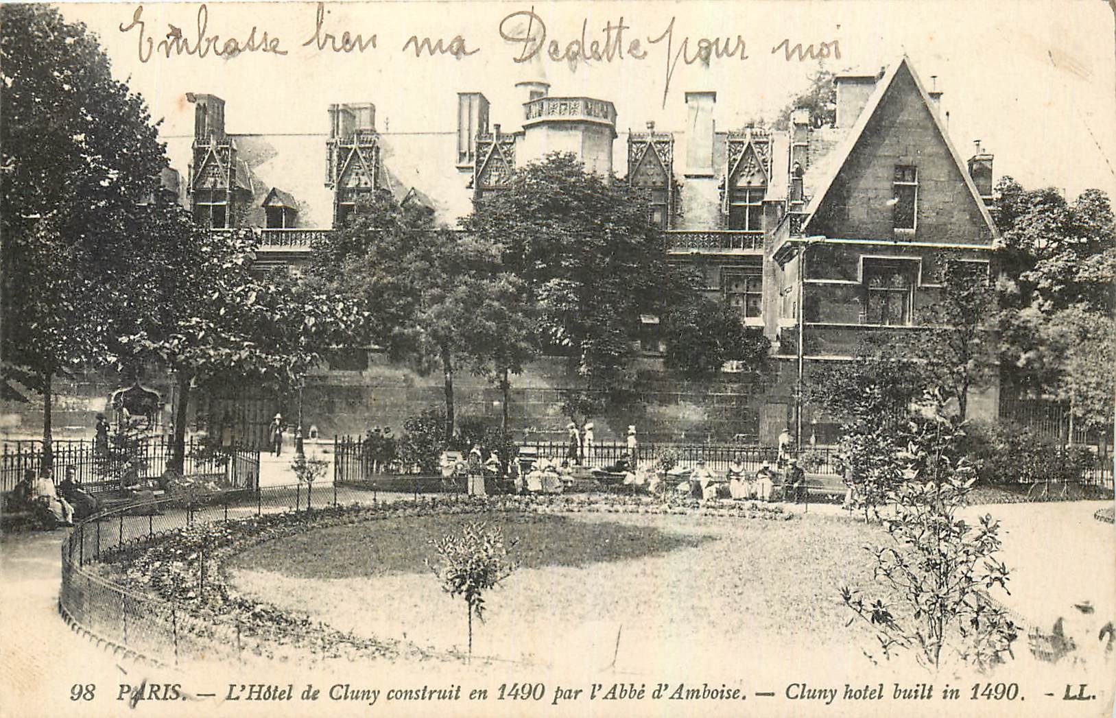 CPA Paris l'Hotel de Cluny 