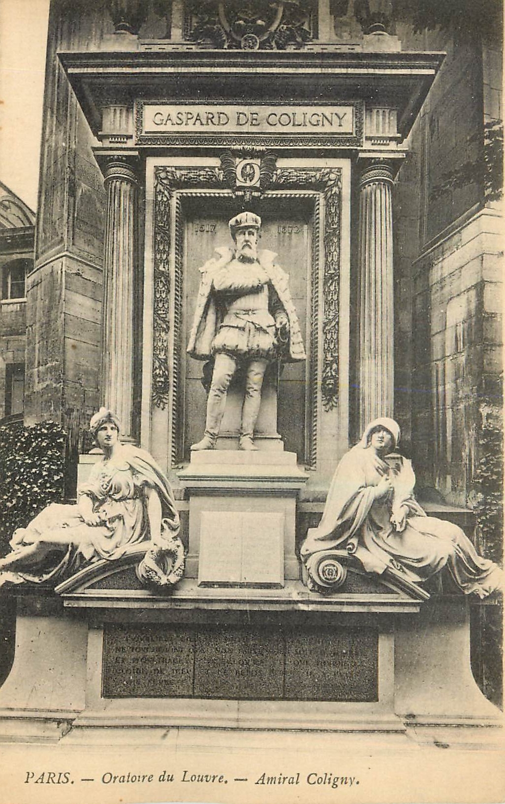 CPA Paris Oratoire du Louvre Amiral Coligny 