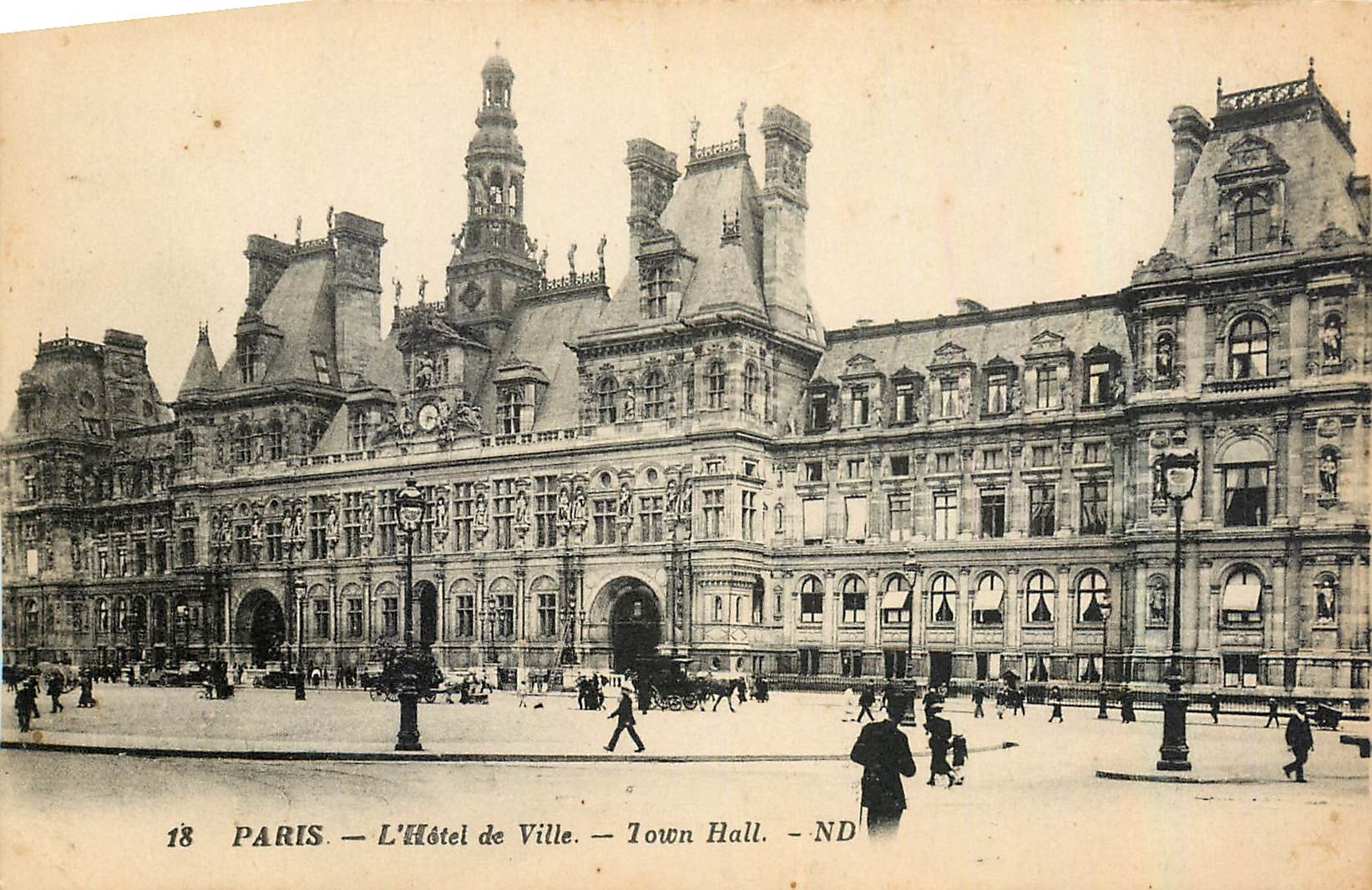 CPA Paris l'Hotel de Ville 