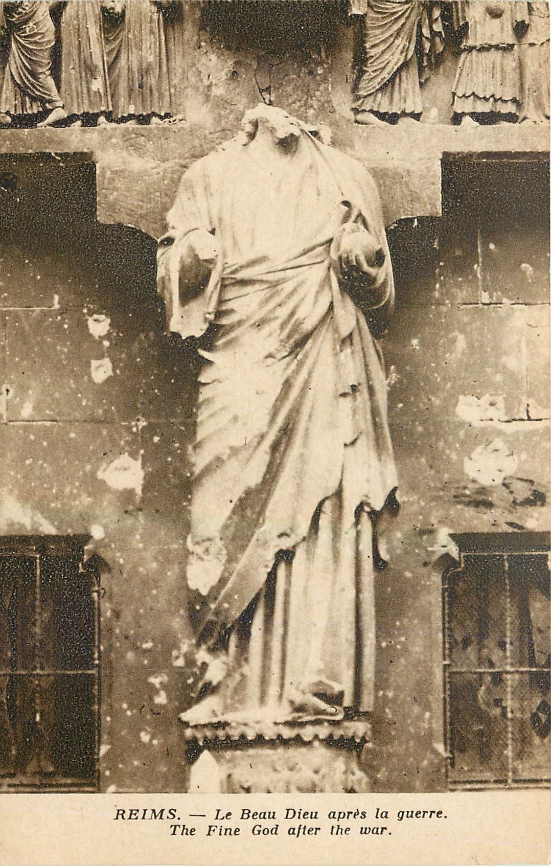 CPA Reims Le Beau Dieu apres la guerre 