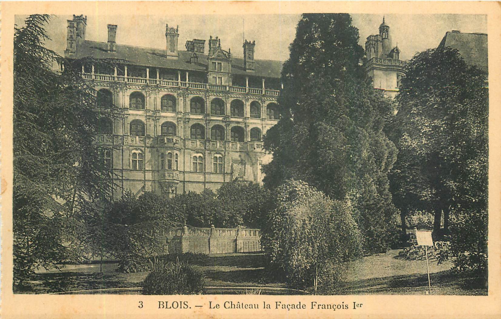 CPA Blois Le Chateau la Facade Francois I