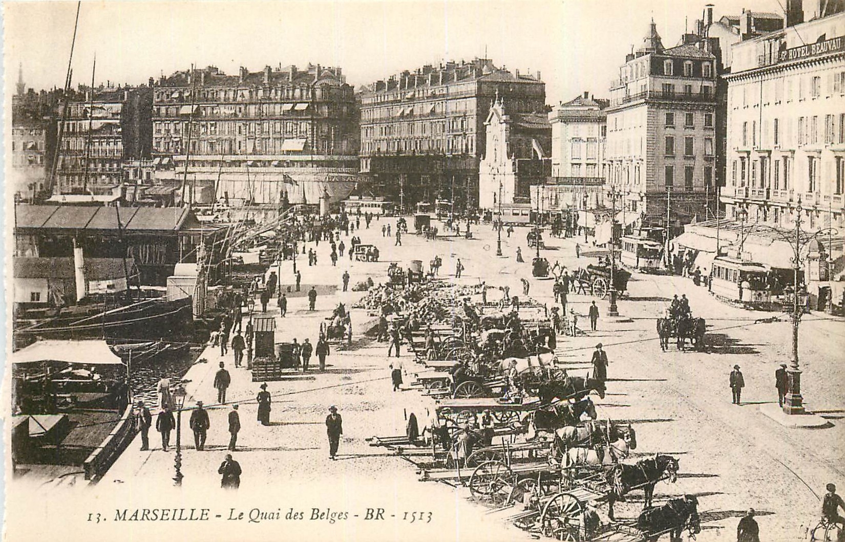 CPA Marseille Le Quai des Belges 