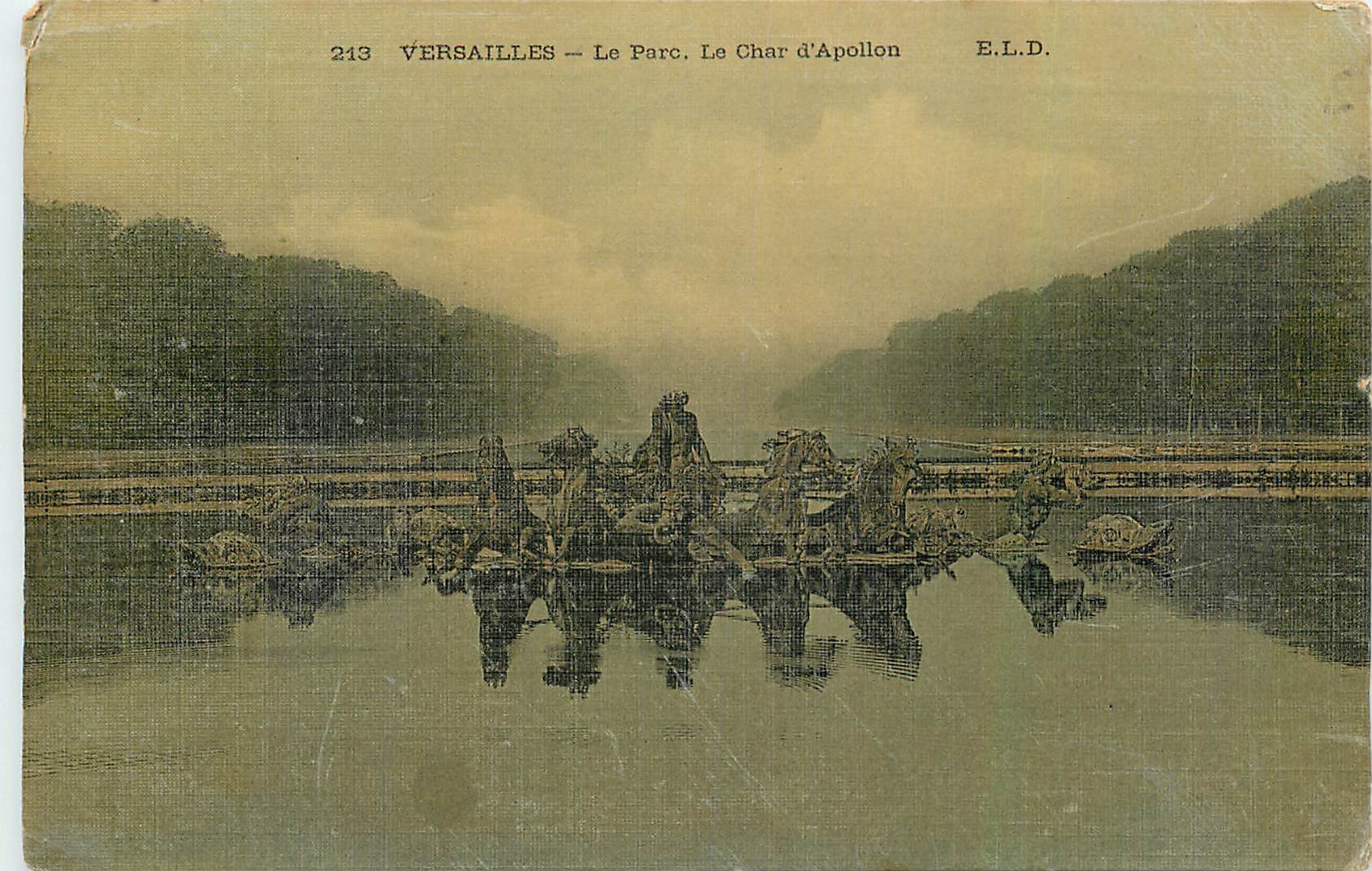 CPA Versailles Le Parc Le Char d'Apollon 