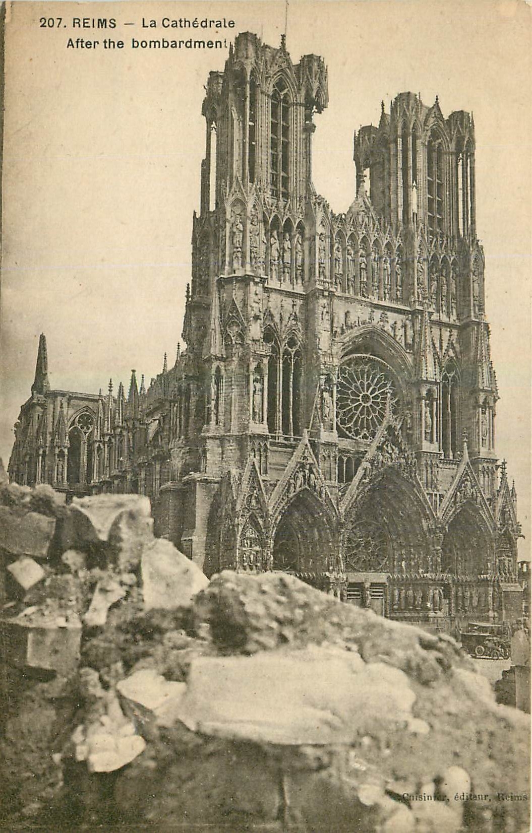CPA Reims La Cathedrale 